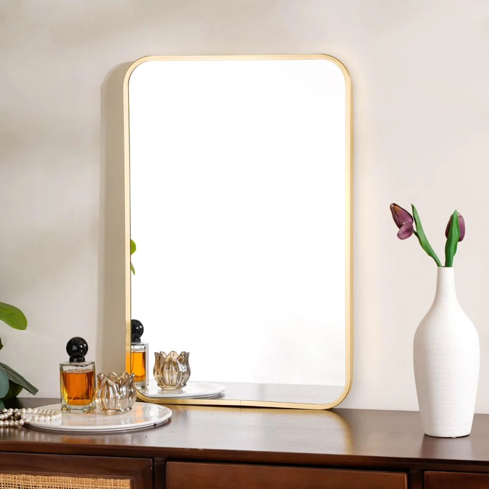 Rectangle Vanity Mirror Gold 23 x 16 Inches - Image 9