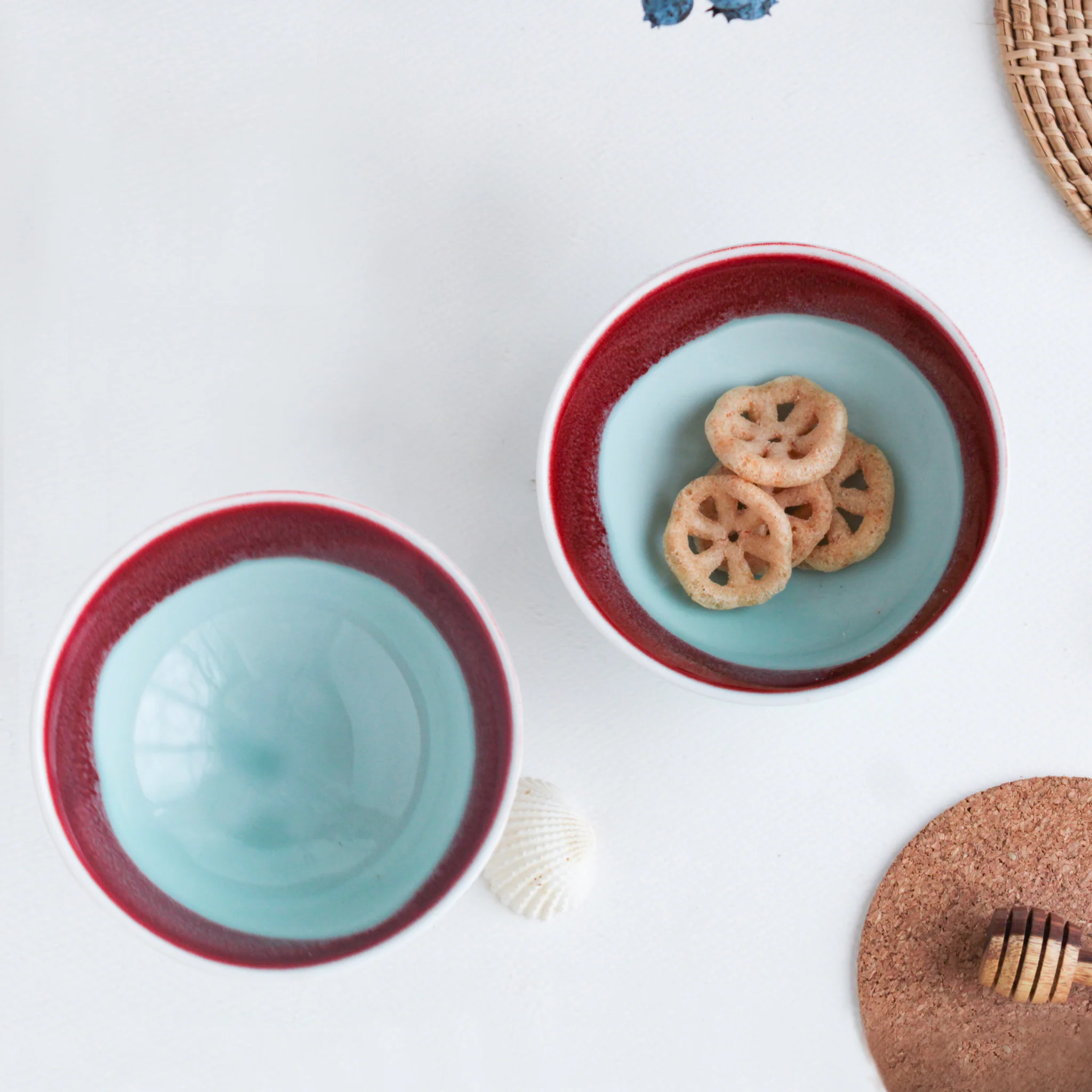 Red And Blue Bowl - Set of 2 200 ml - Image 2