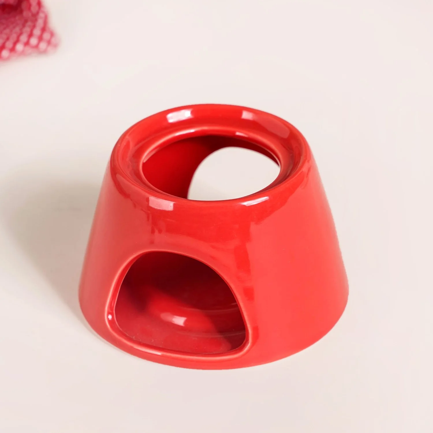 Red Heart Ceramic Fondue Set - Image 10