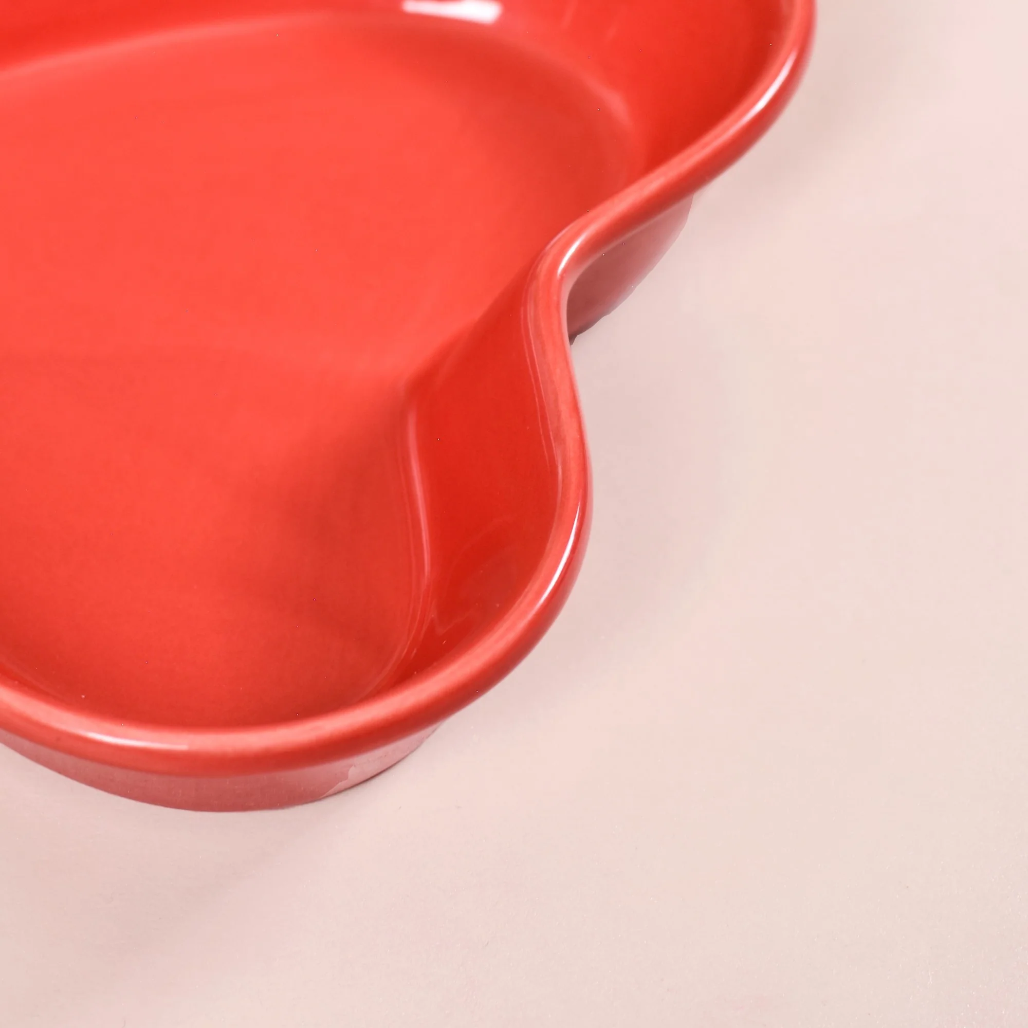 Red Heart Ceramic Plate For Starters Set Of 6 - Image 6