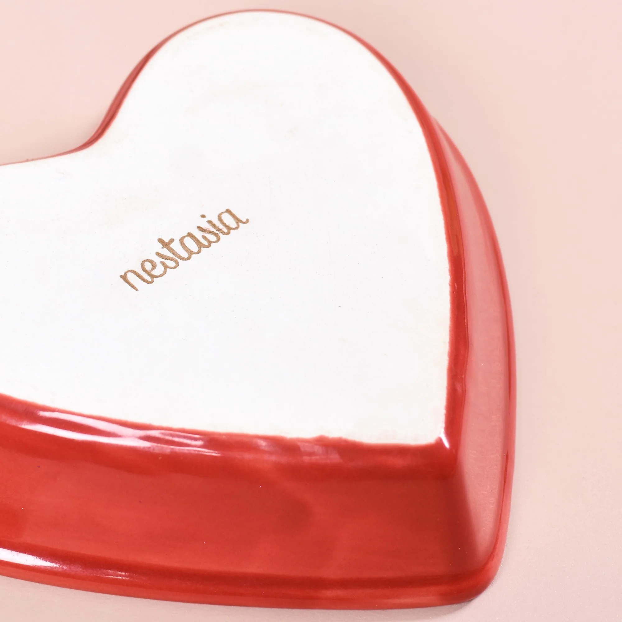Red Heart Ceramic Plate For Starters Set Of 6 - Image 8