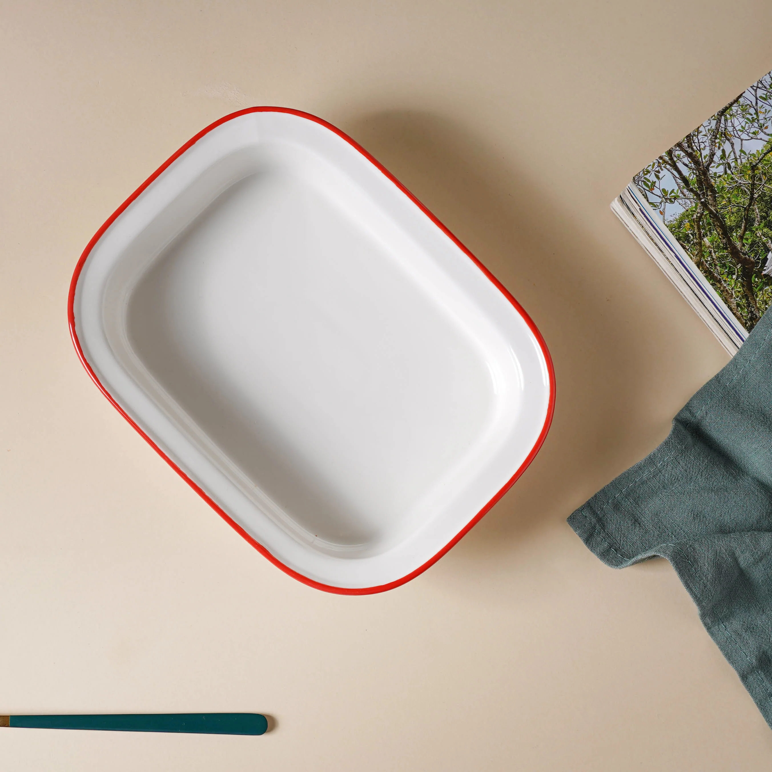 Red Toujours 21 Piece Pasta Snack Set For 6 - Image 14