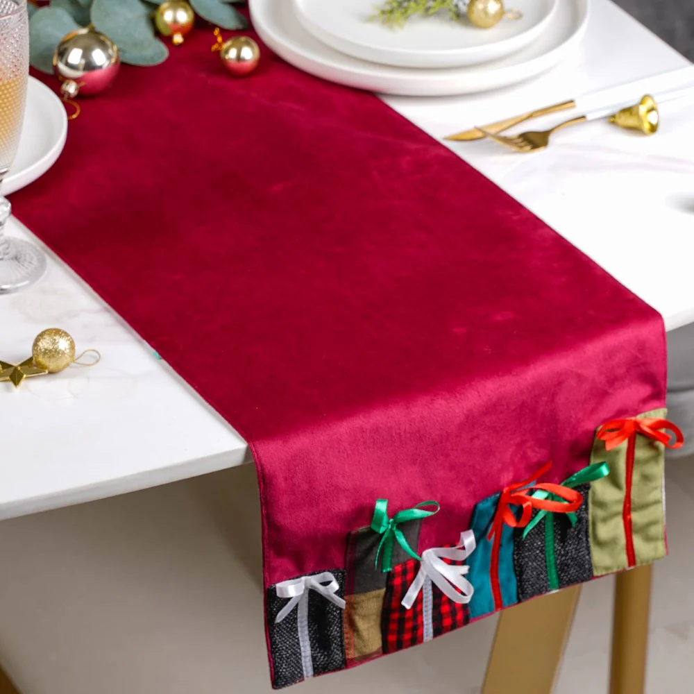 Red Velvet Gifts Table Runner 72 X 13 Inch - Image 2
