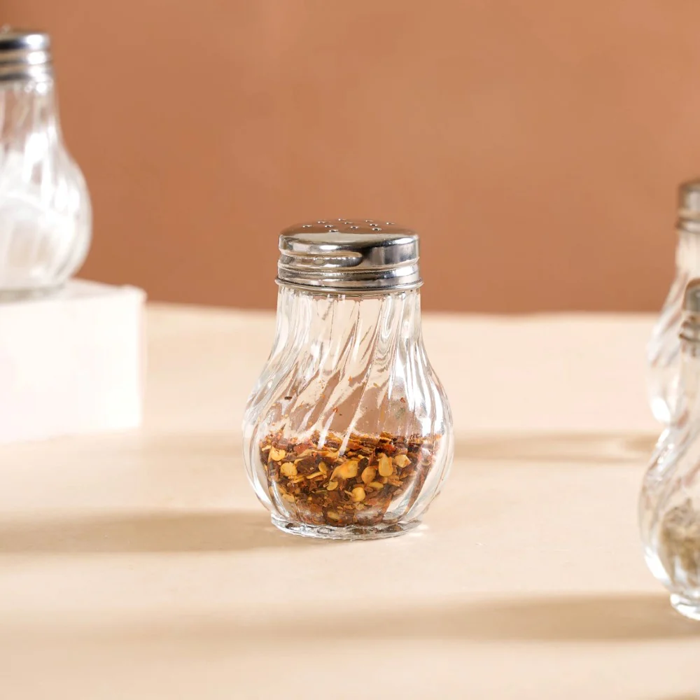 Restaurant Style Glass Salt Pepper Shakers Set Of 6 50ml - Image 11
