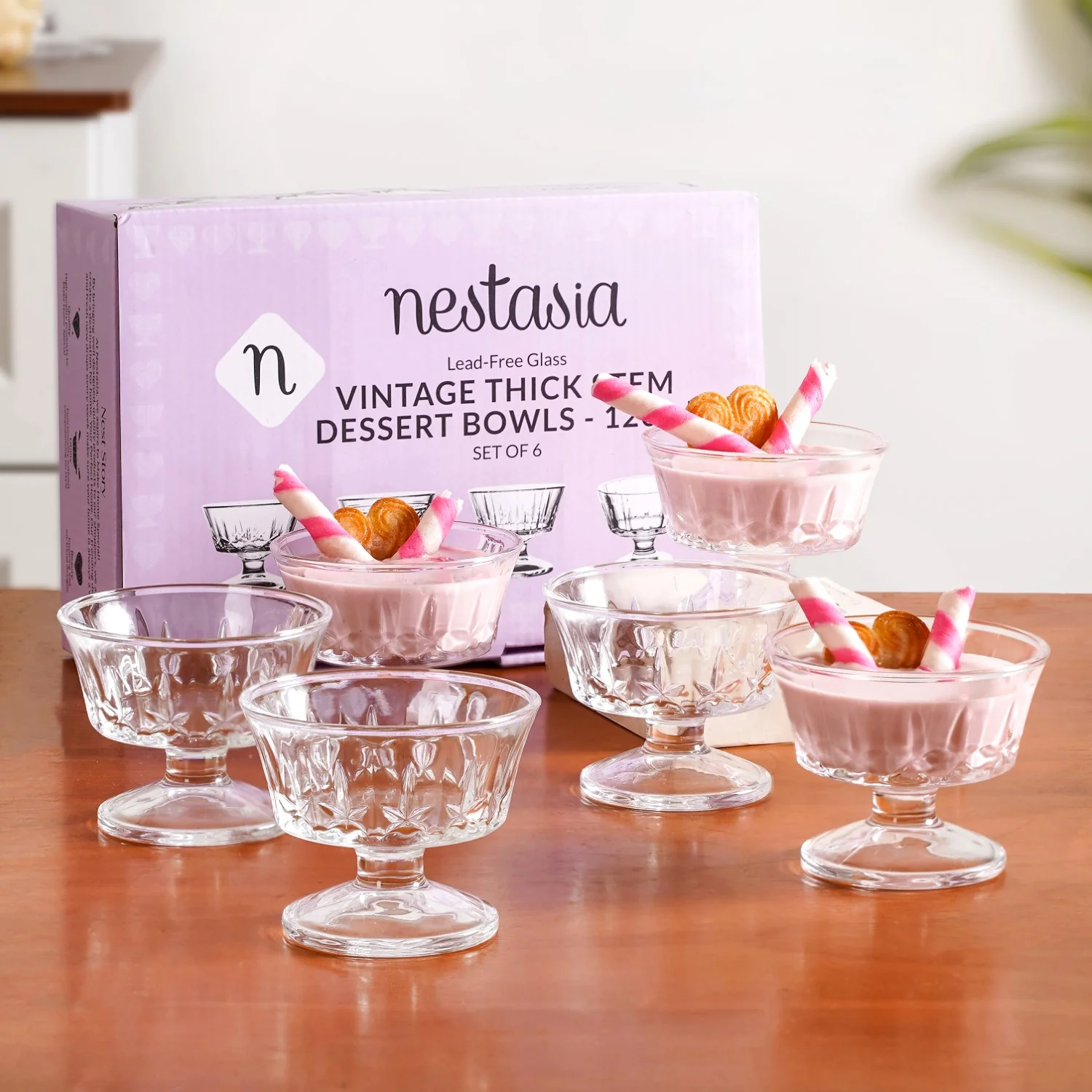 Retro Dessert Glass Set Of 6 120ml - Image 2