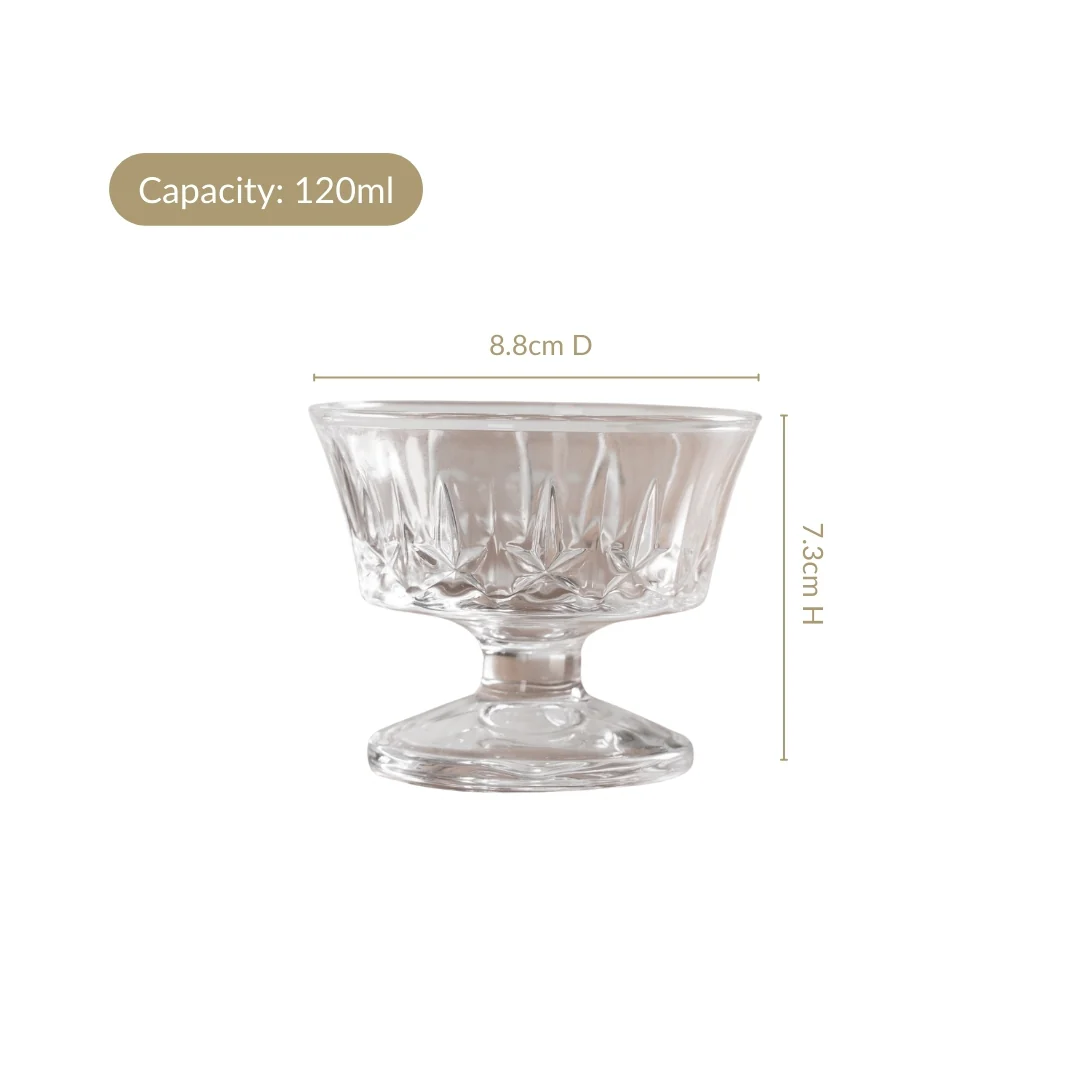 Retro Dessert Glass Set Of 6 120ml - Image 4