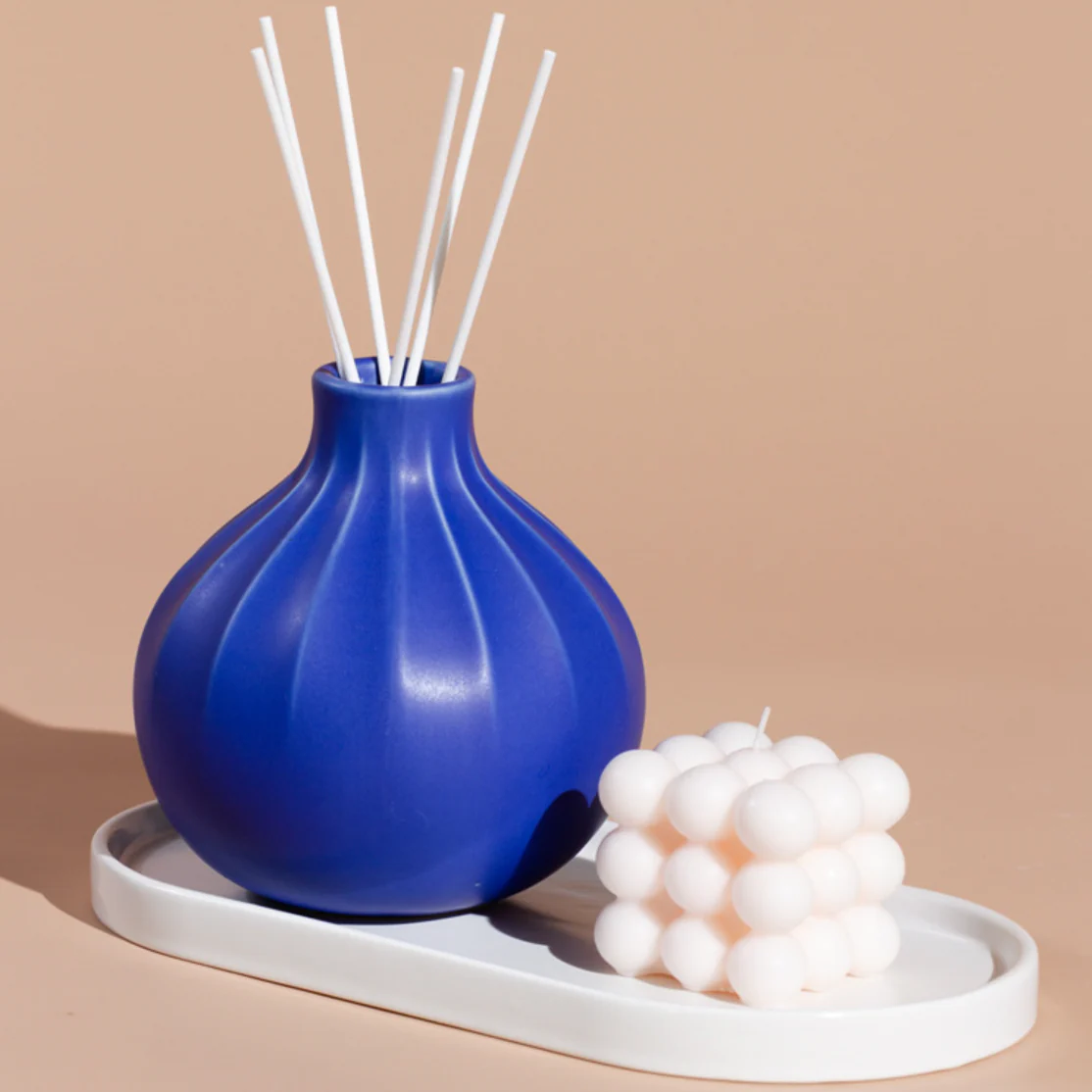 Ribbed Contemporary Vase - Image 9