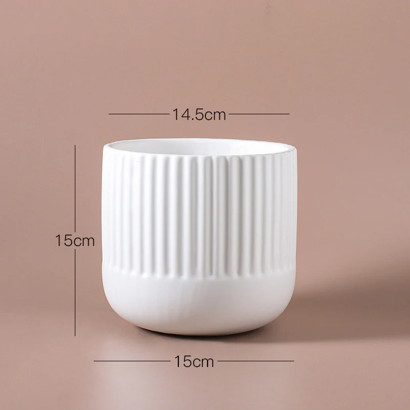 Ribbed Flower Pot - Image 10
