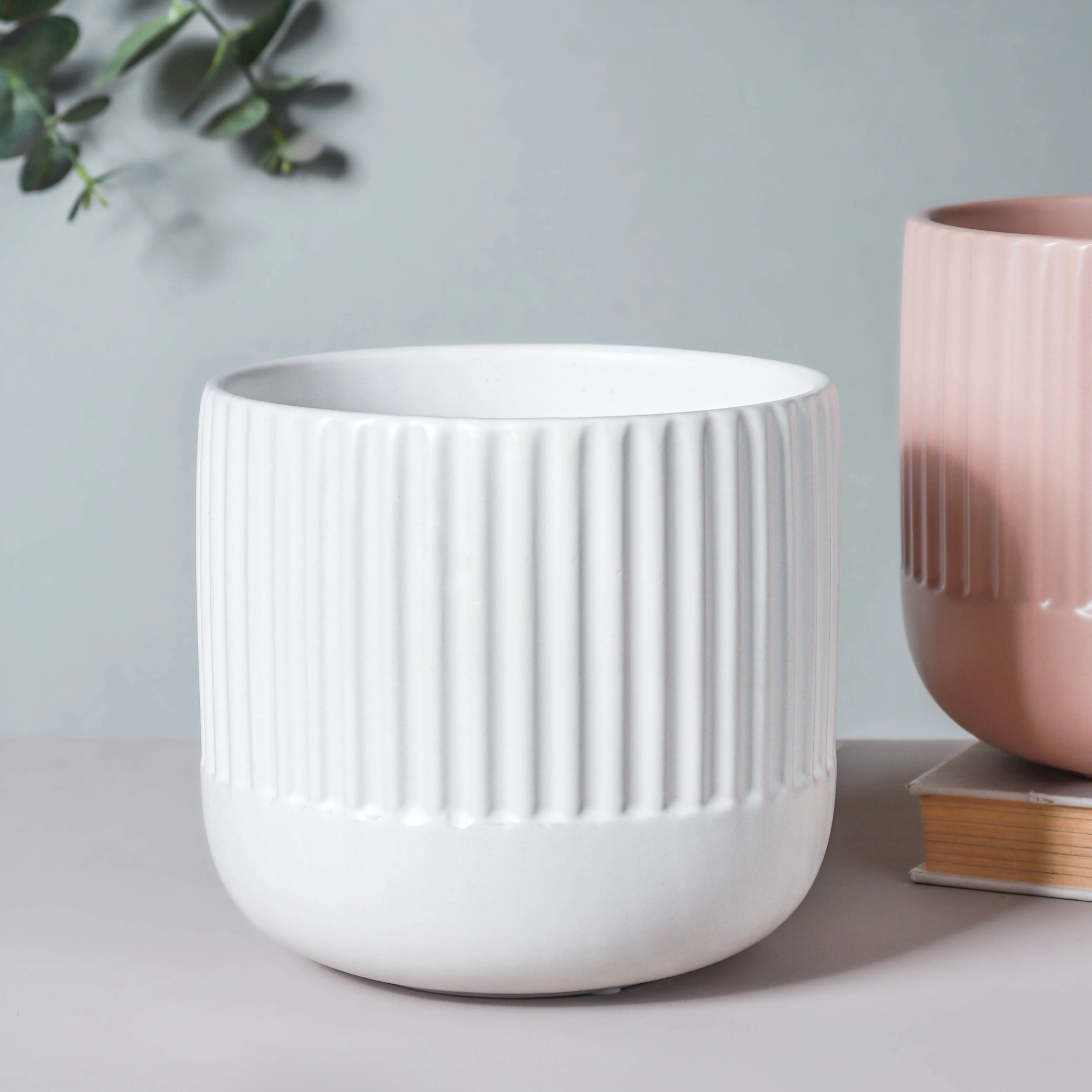 Ribbed Flower Pot - Image 5
