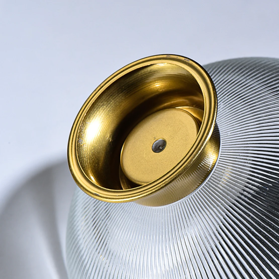 Ribbed Glass Decorative Bowl - Image 6