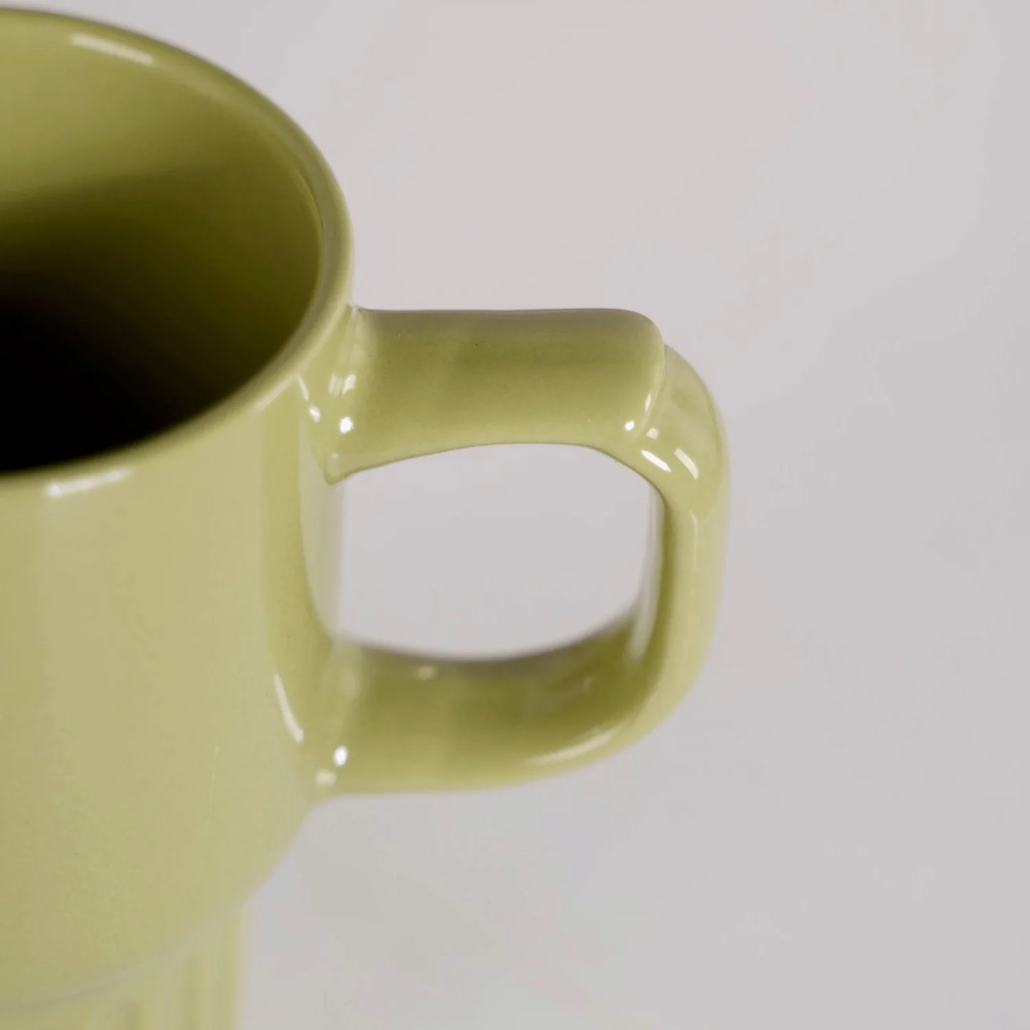 Ribelle Ceramic Stackable Mug Set Of 4 Olive Green 270ml - Image 7