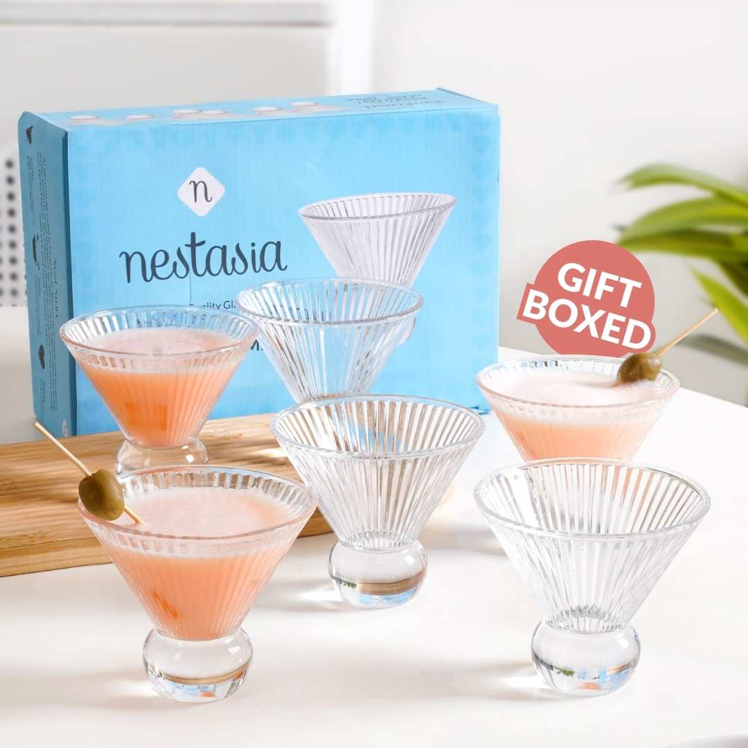 Ridged Cocktail Glass Set Of 6 180ml - Image 7