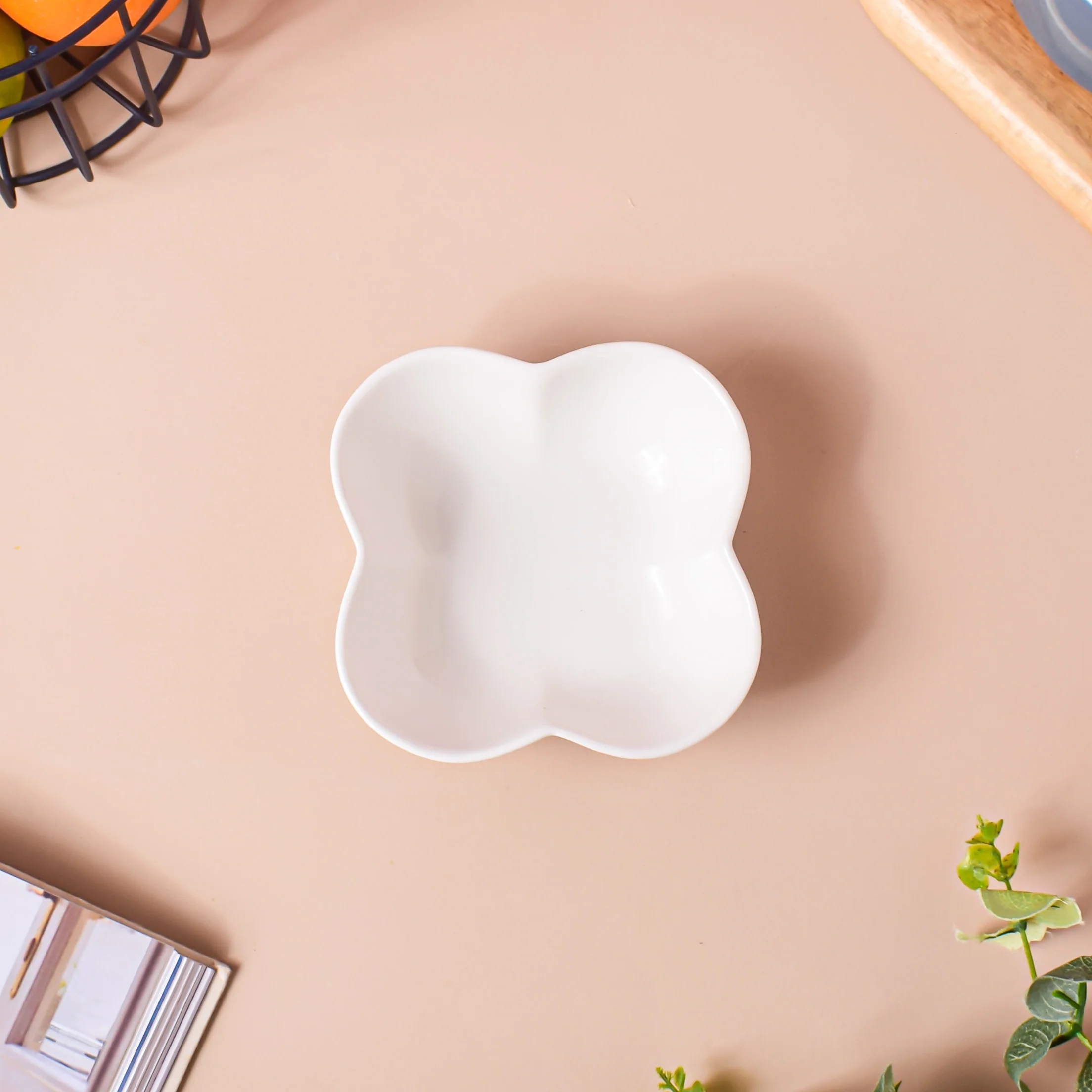 Riona Bloom Ceramic Bowl White 200 ml - Image 3