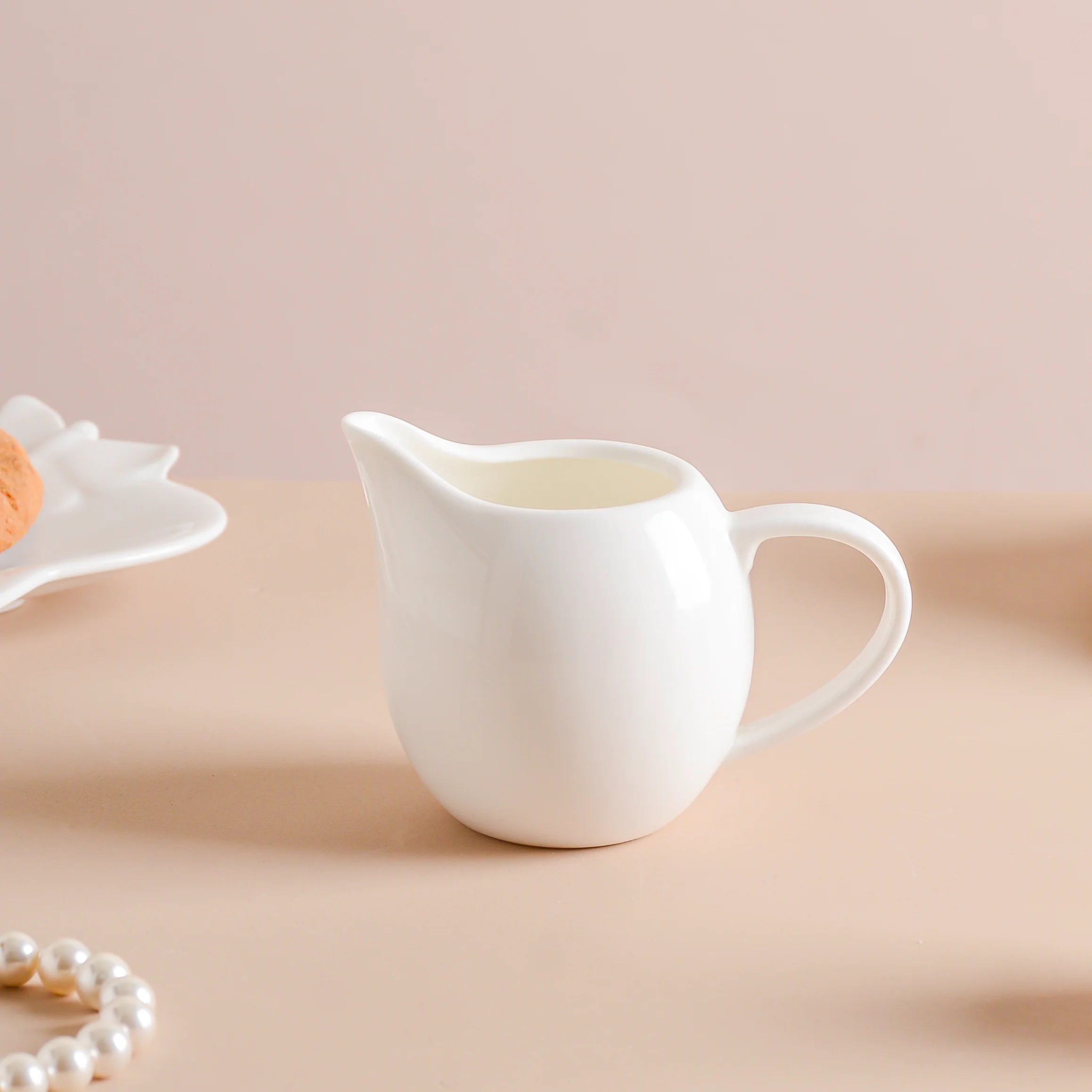 Riona Ceramic Creamer White - Image 3