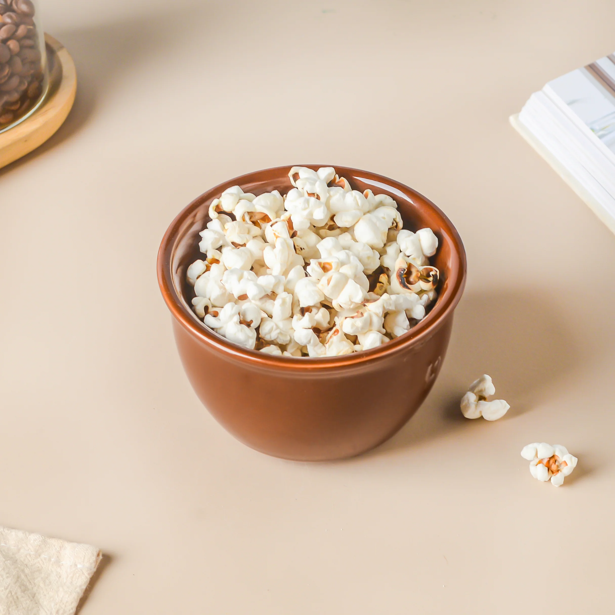 Riona Ceramic Snack Bowl Brown 300 ml - Image 4