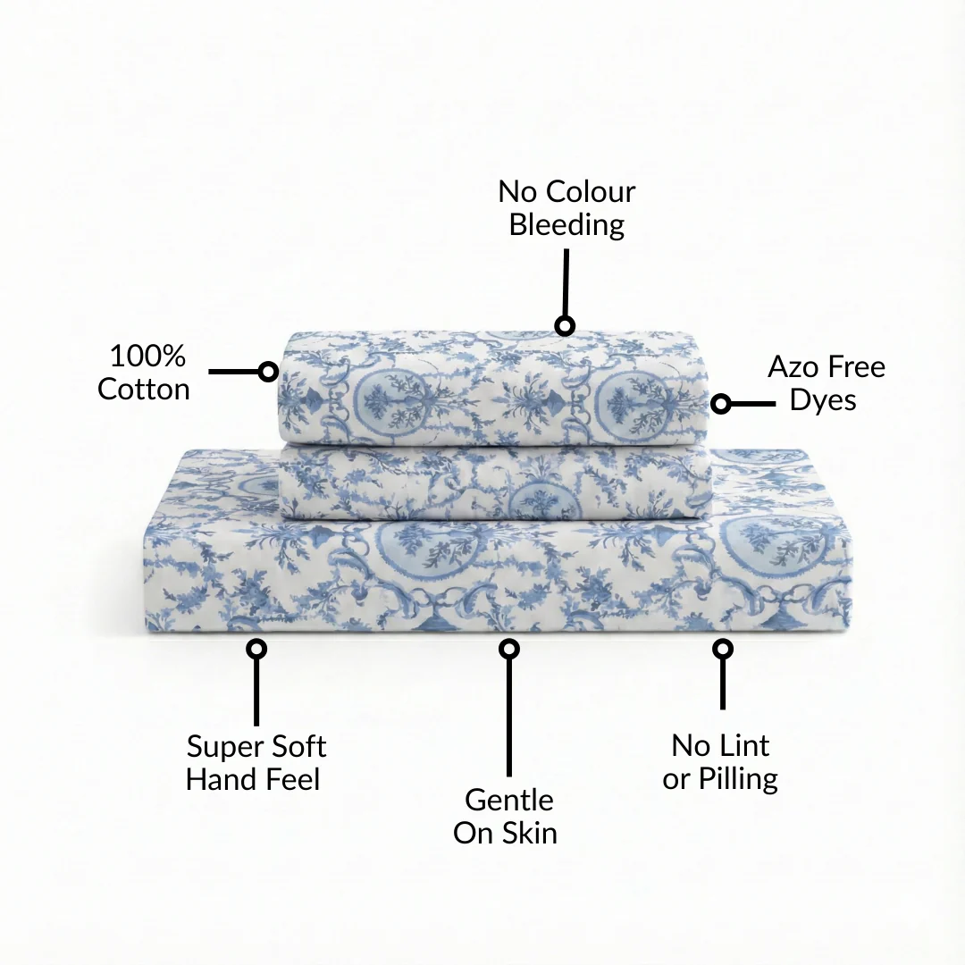 Riviera Pure Cotton King Size Bedding Set 275x275cm - Image 4