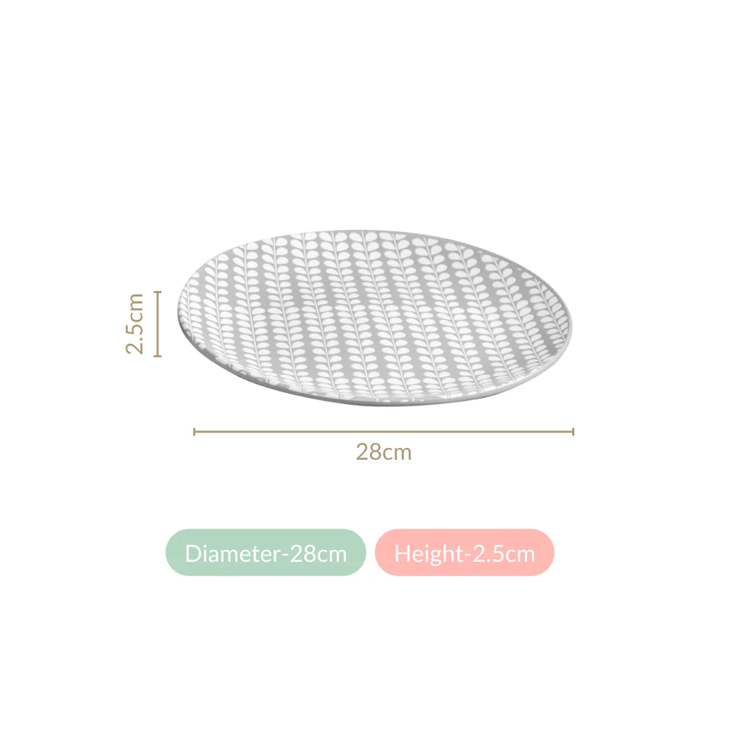 Robinia Ceramic Dinner Plates Set of 6 11 Inch - Image 4