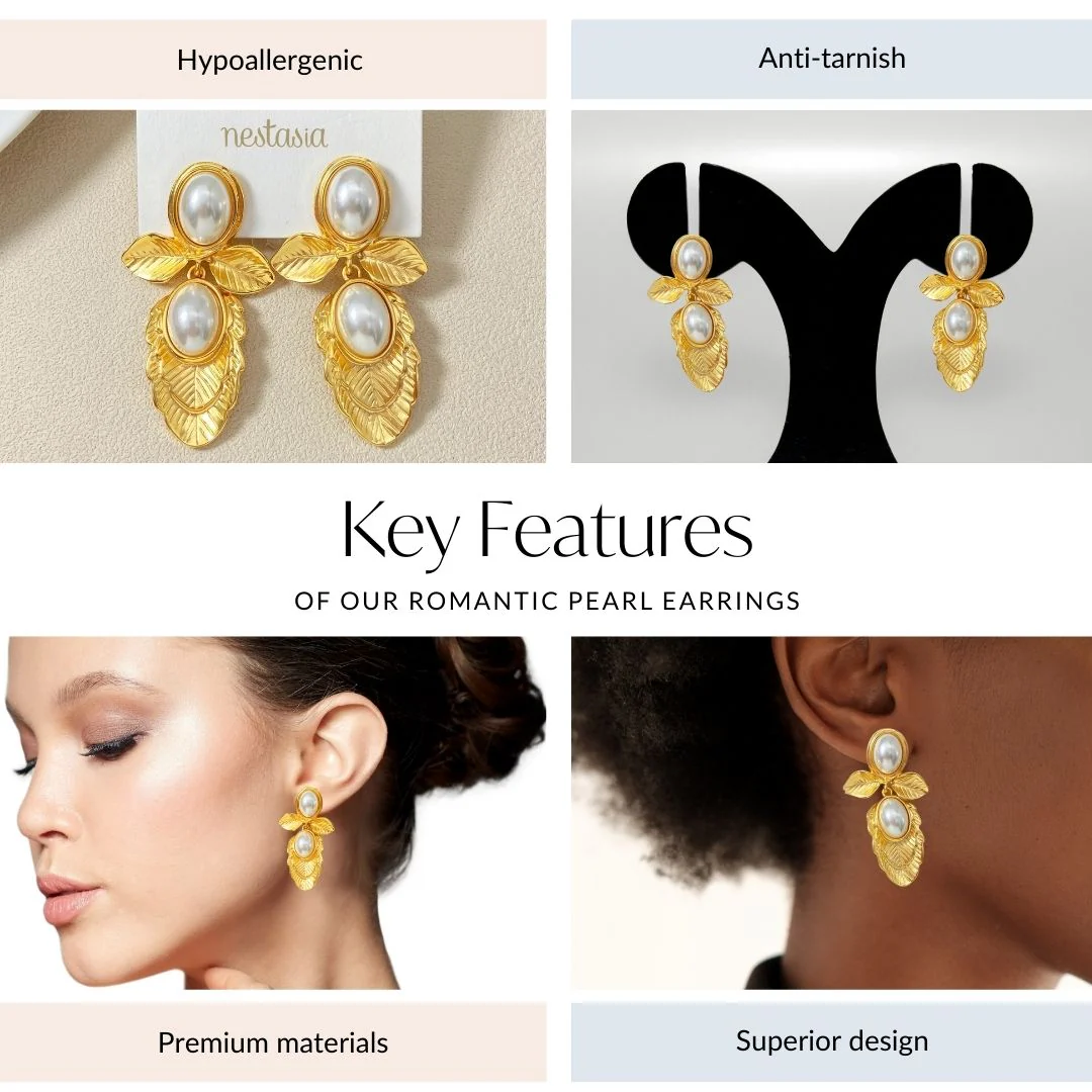 Romantic Pearl Earrings - Image 4