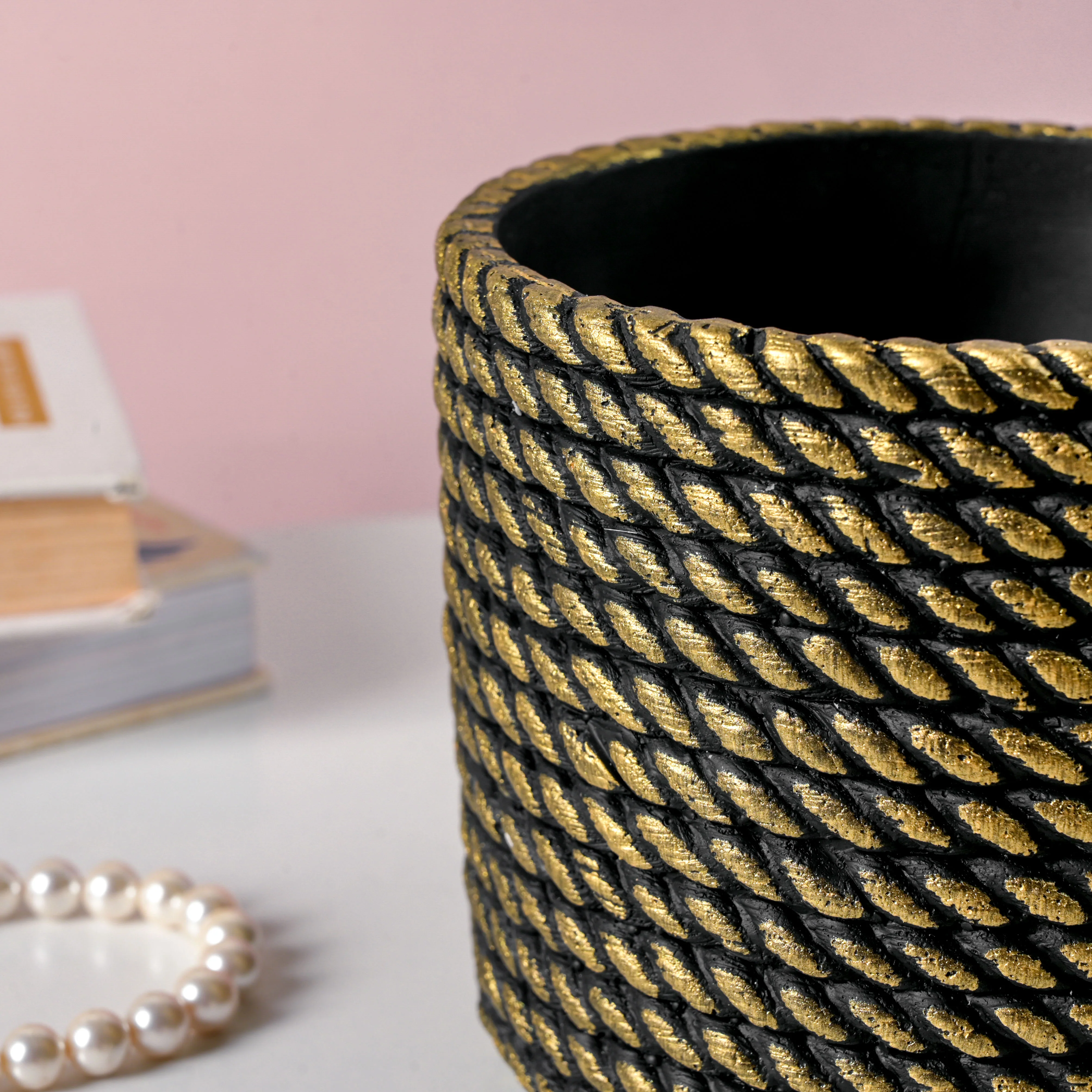 Ceramic Rope Planter Pot - Image 5