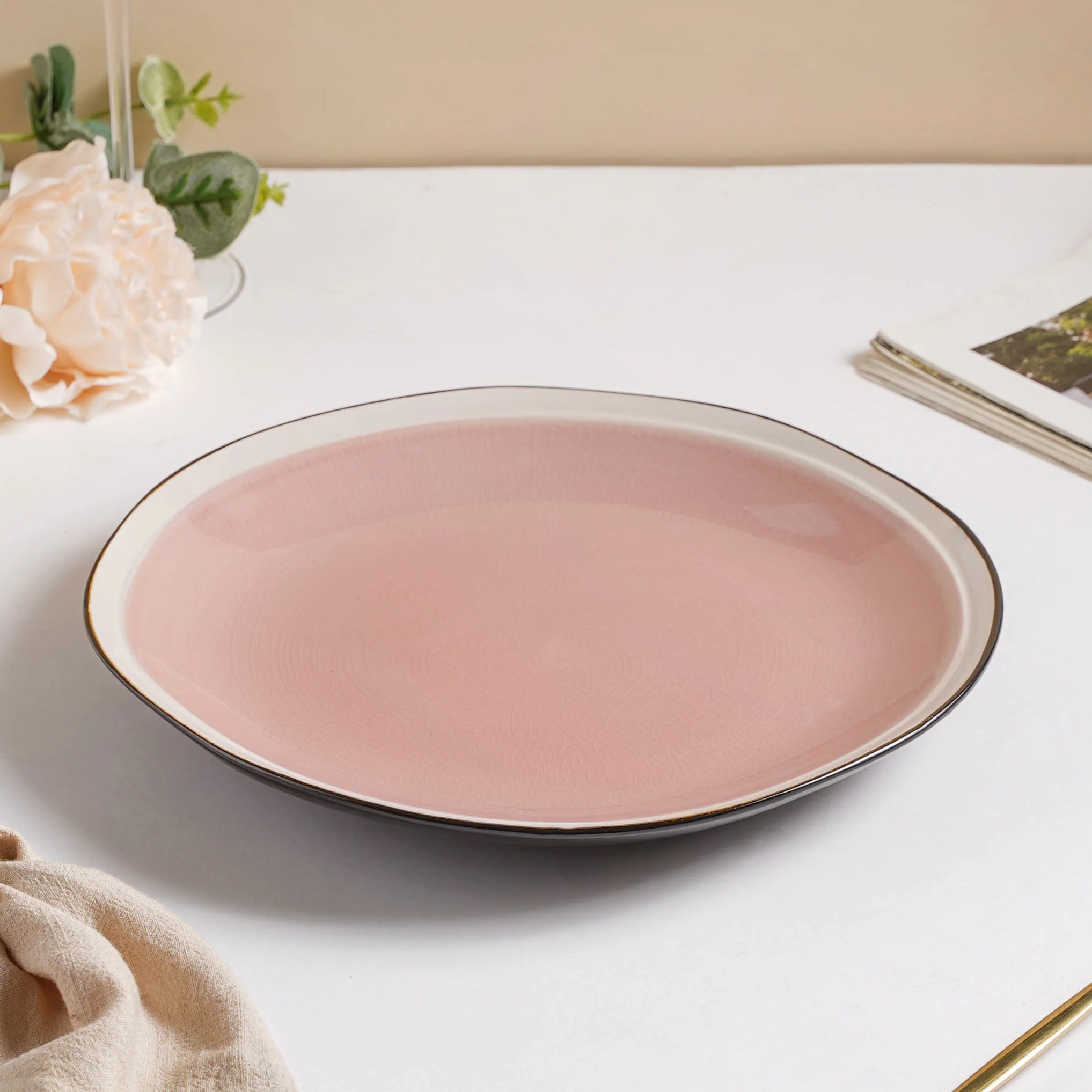 Rosamel Pink Gloss Dinner Plate 10.5 Inch - Image 7