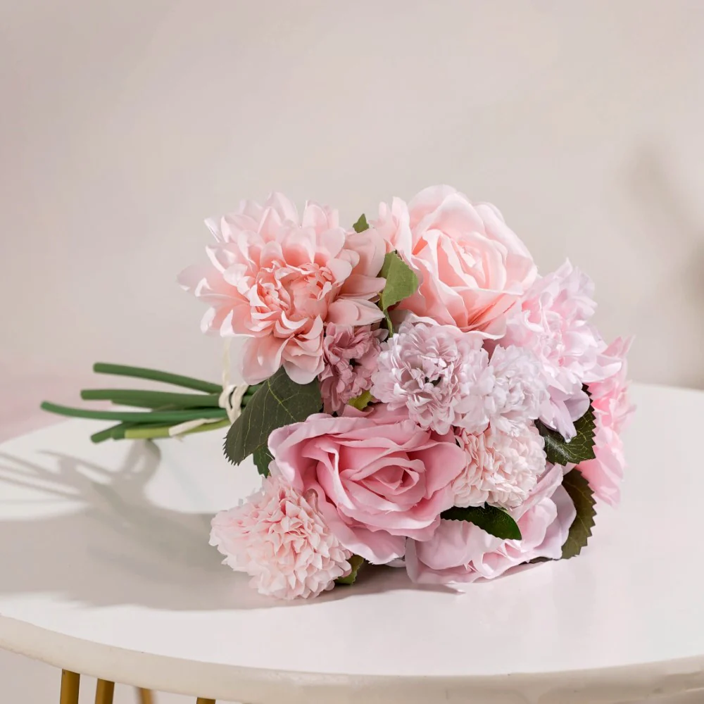 Rose Bouquet Pink And White - Image 3