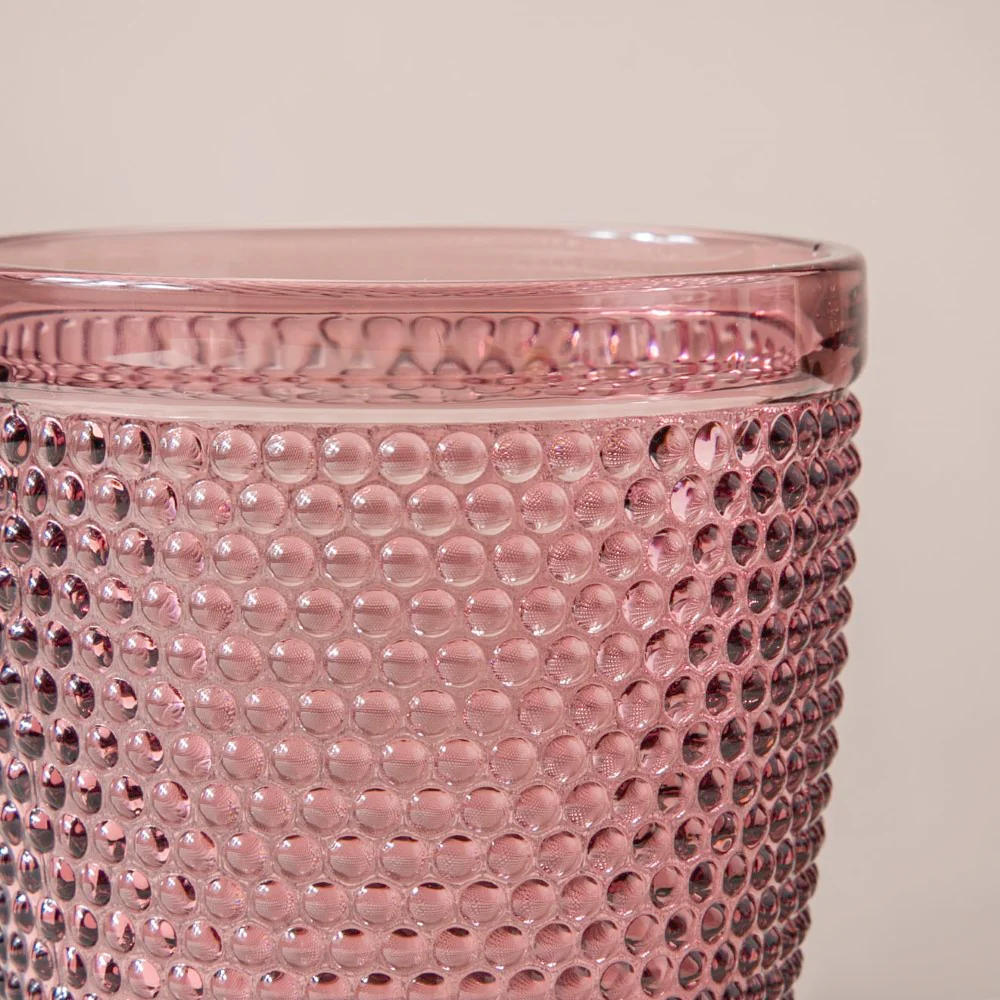 Rose Crystal Tumbler Glass Mauve Set Of 6 250 ml - Image 4