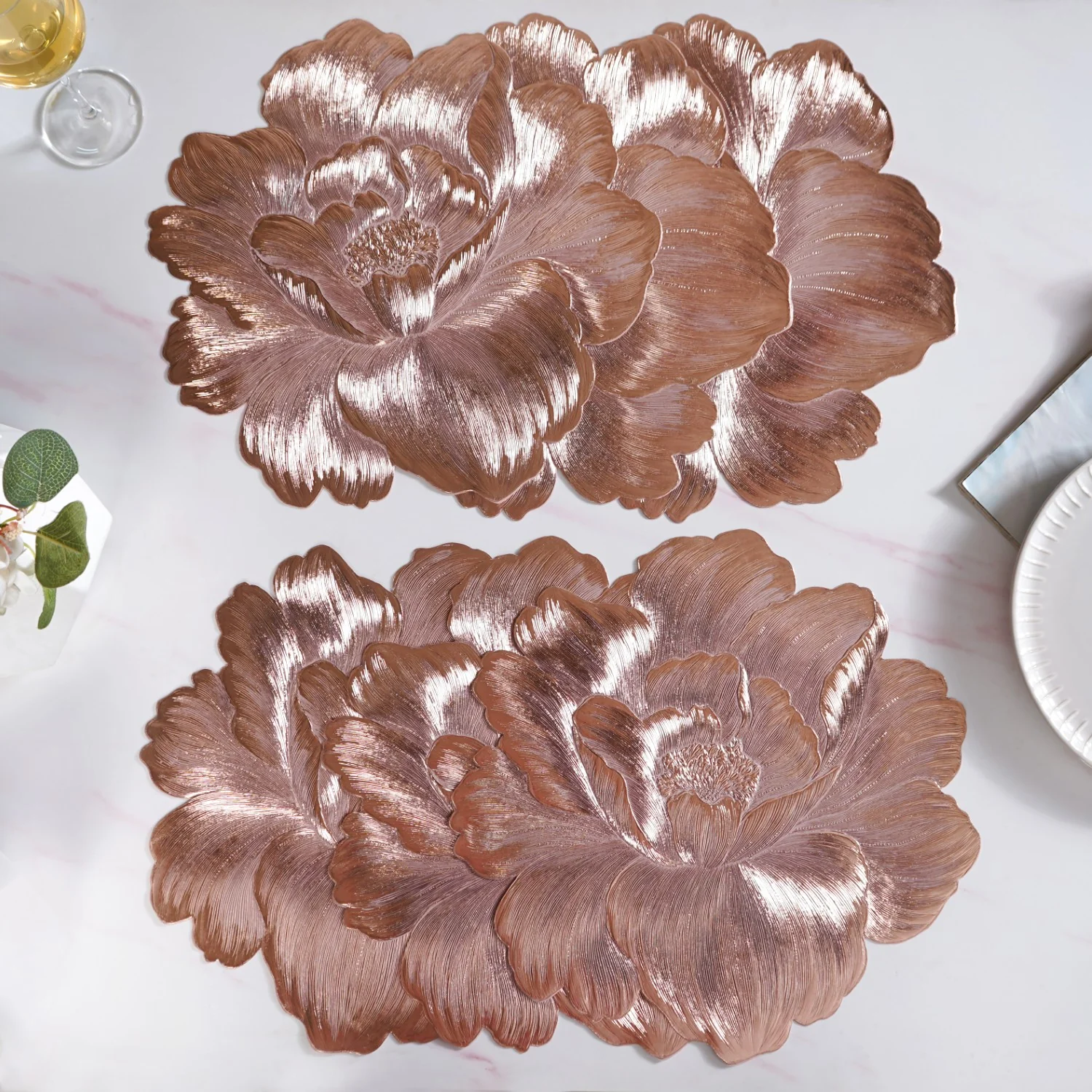 Rose Radiance Petal Placemat Set Of 6 - Image 7