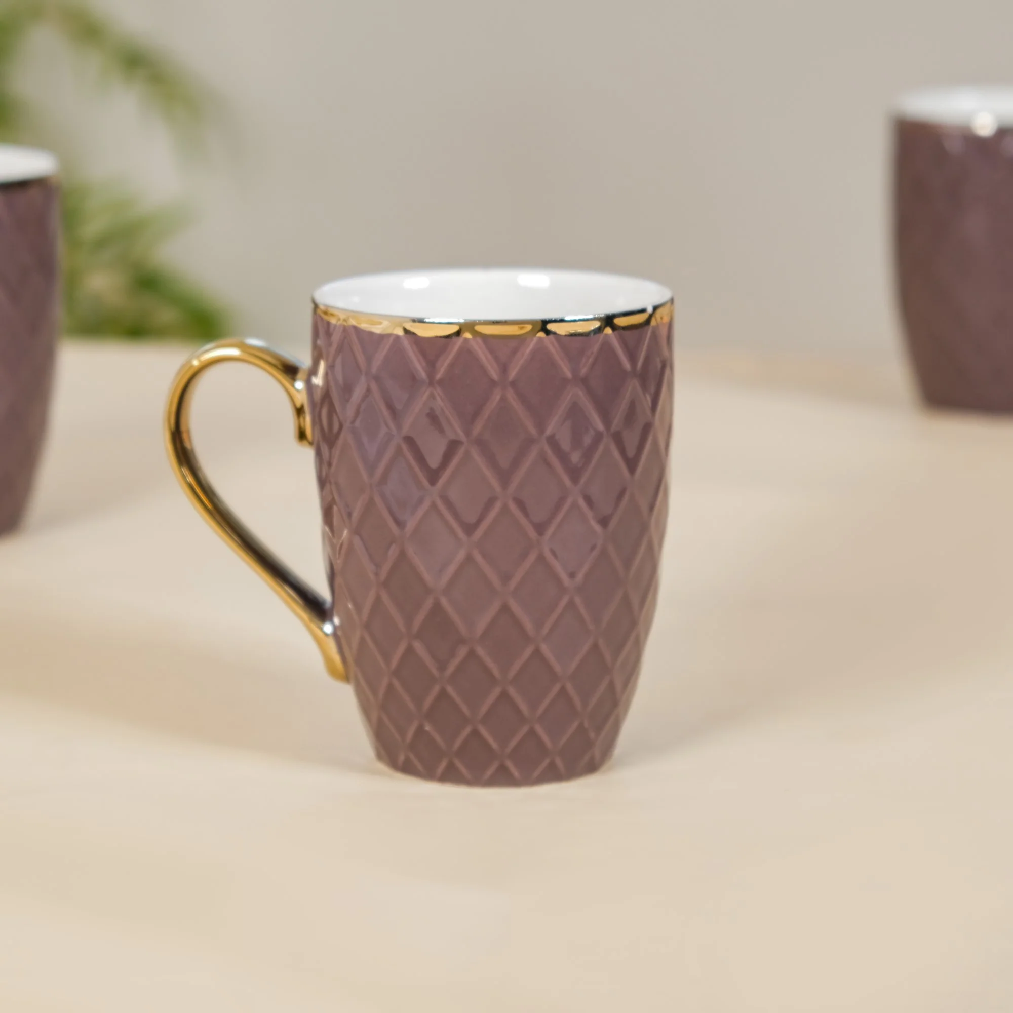 Rose Taupe Teacup Set of 6 330ml - Image 3