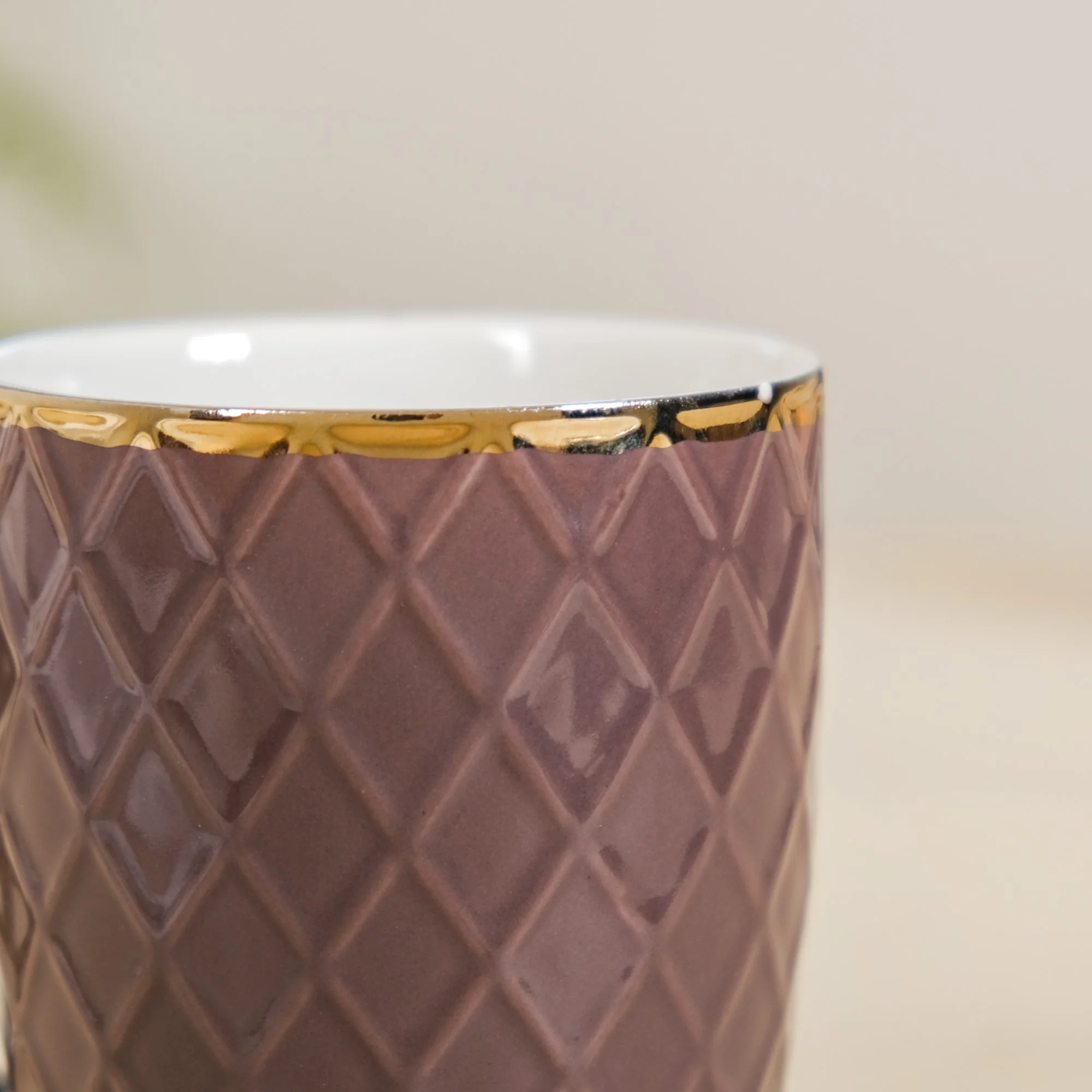 Rose Taupe Teacup Set of 6 330ml - Image 8