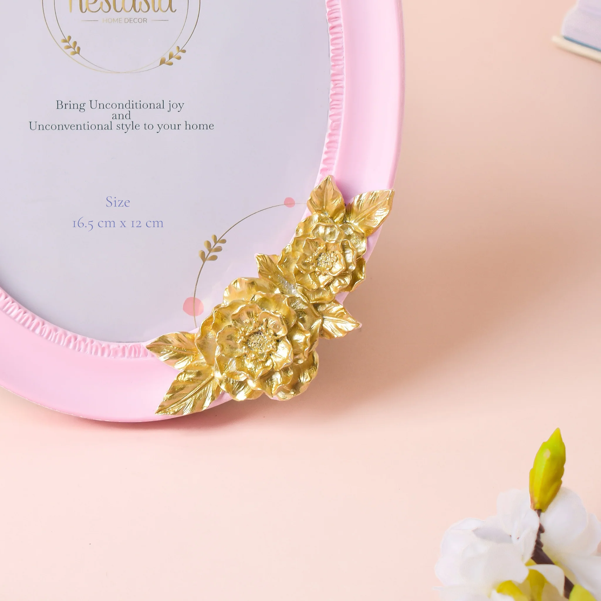 Rosette Pastel Pink Photo Frame - Image 4