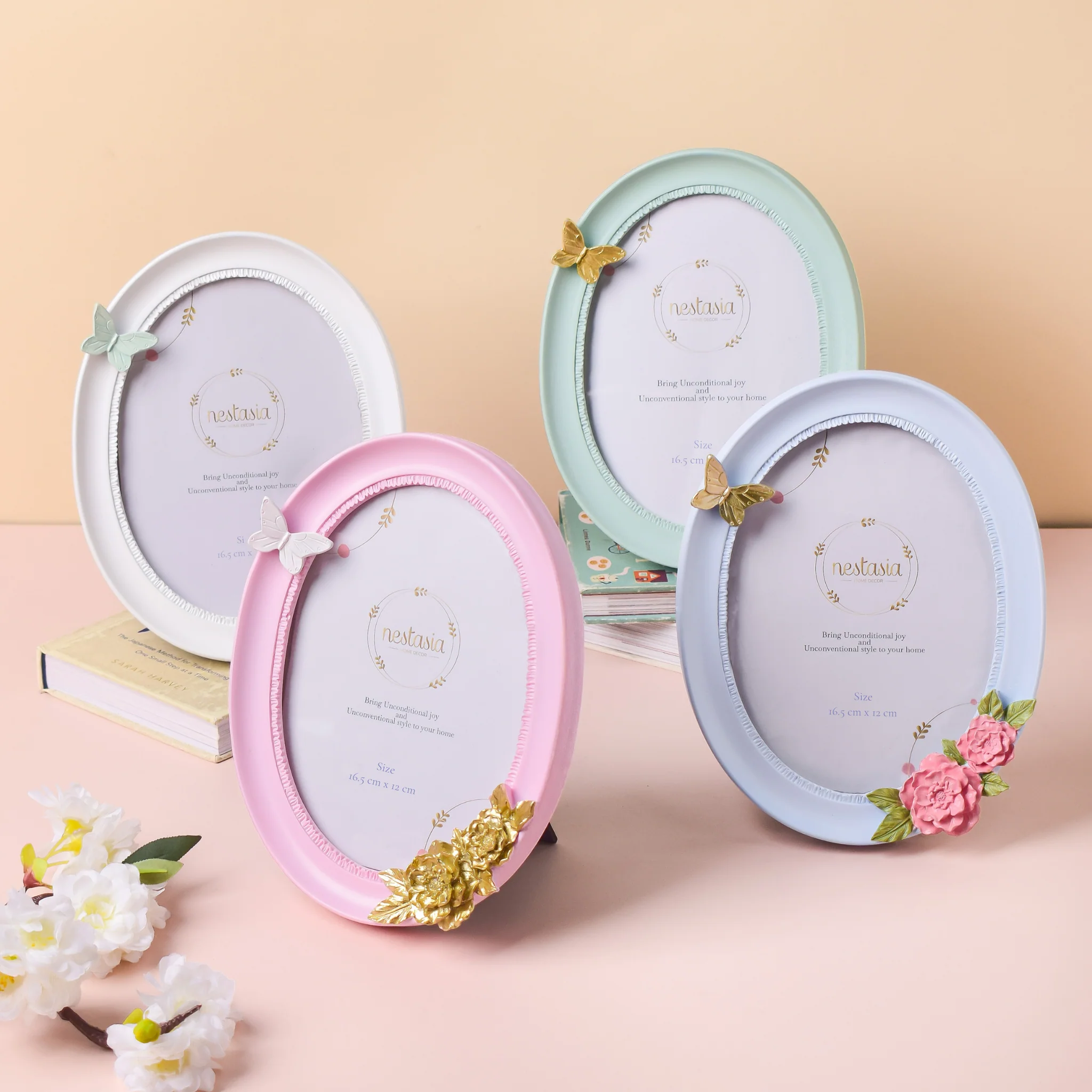 Rosette Pastel Pink Photo Frame - Image 6