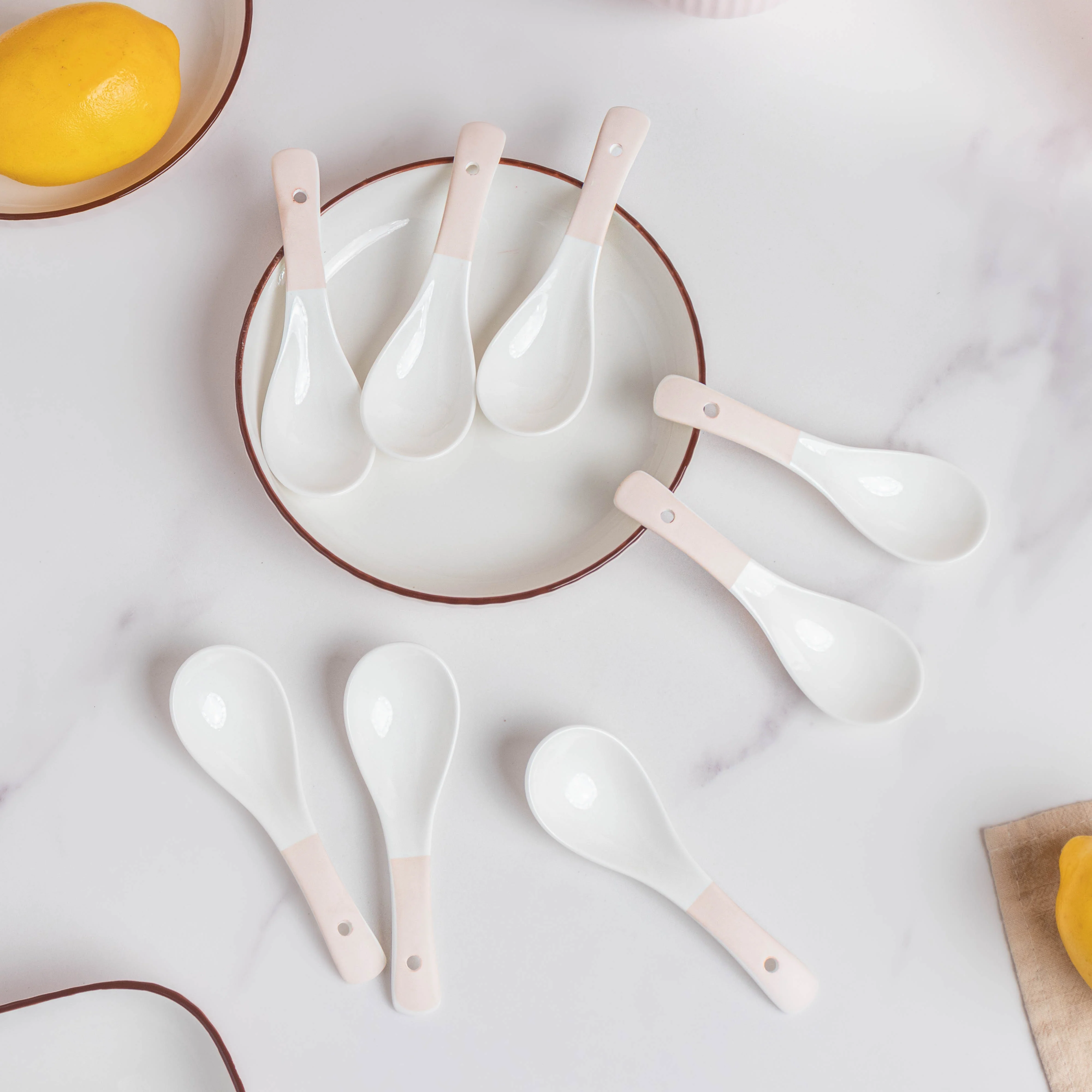 Rosy Pink Snack Set For 8 - Image 19
