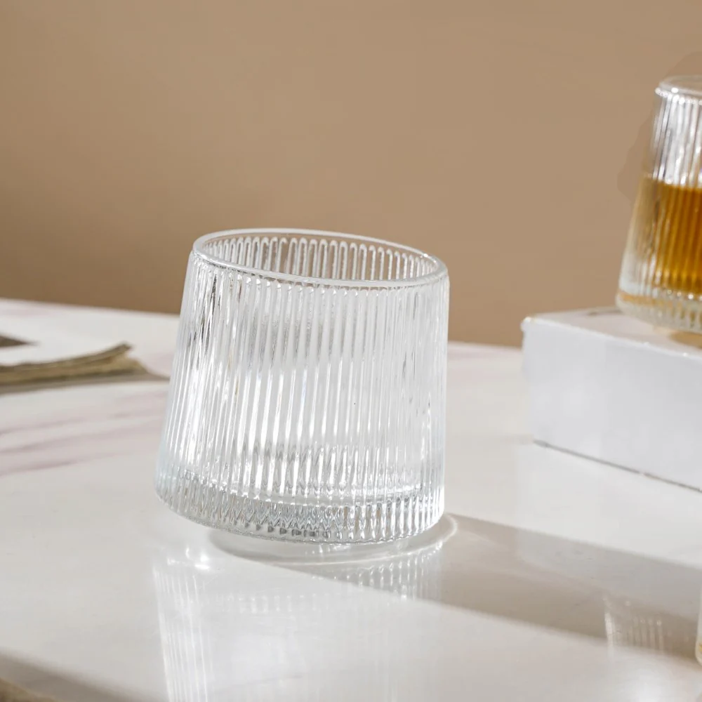 Rotating Fluted Glass Set Of 6 150ml - Image 5