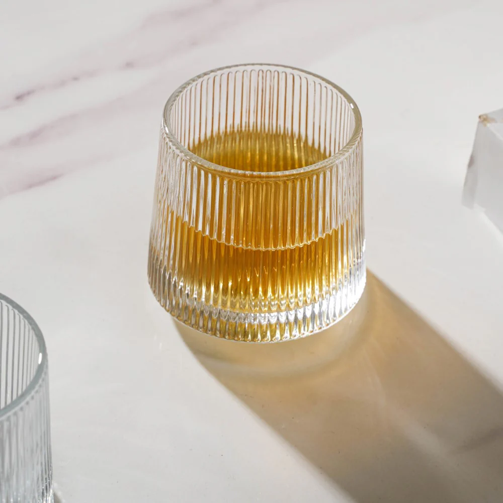 Rotating Fluted Glass Set Of 6 150ml - Image 6