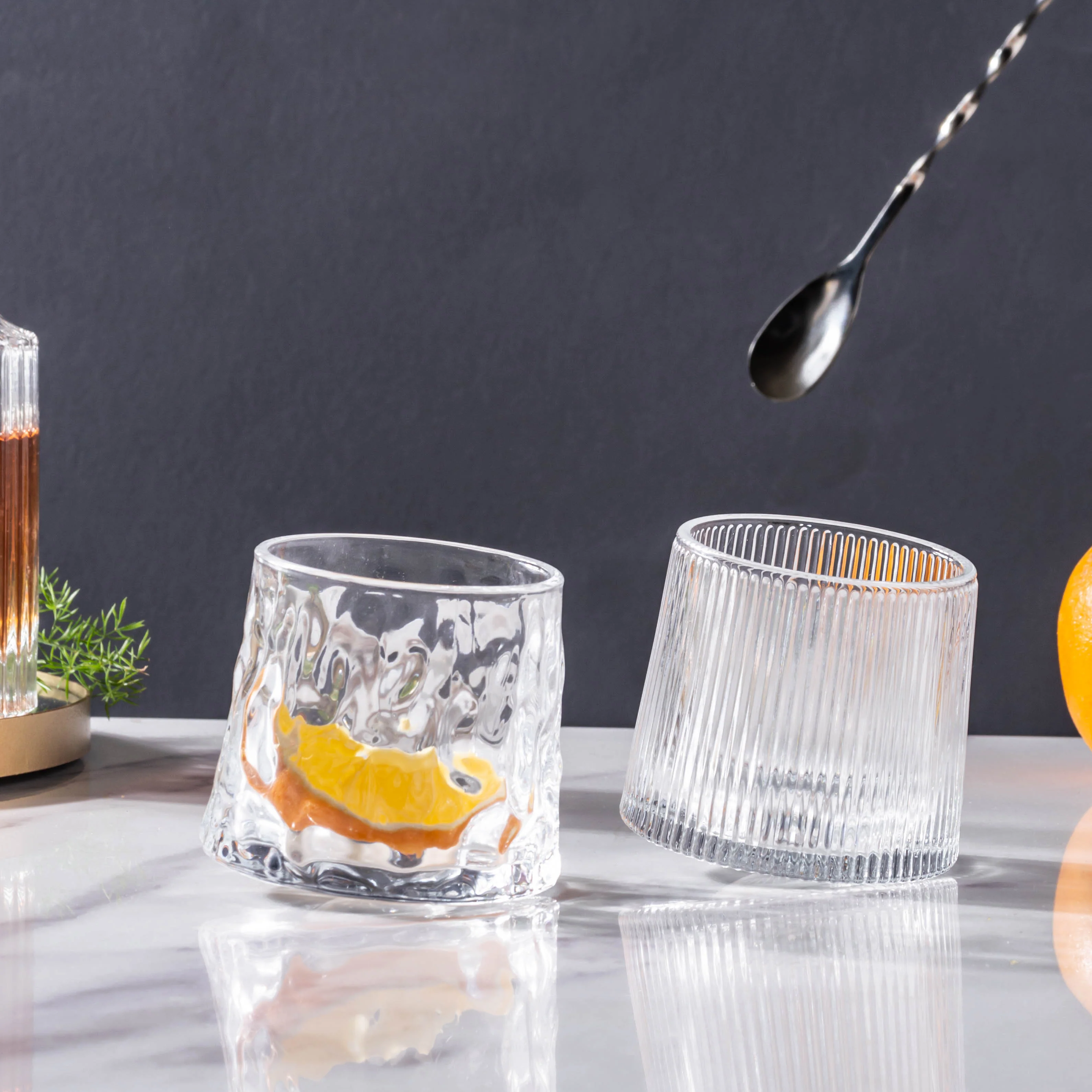Rotating Glass Set of 2 - Image 12