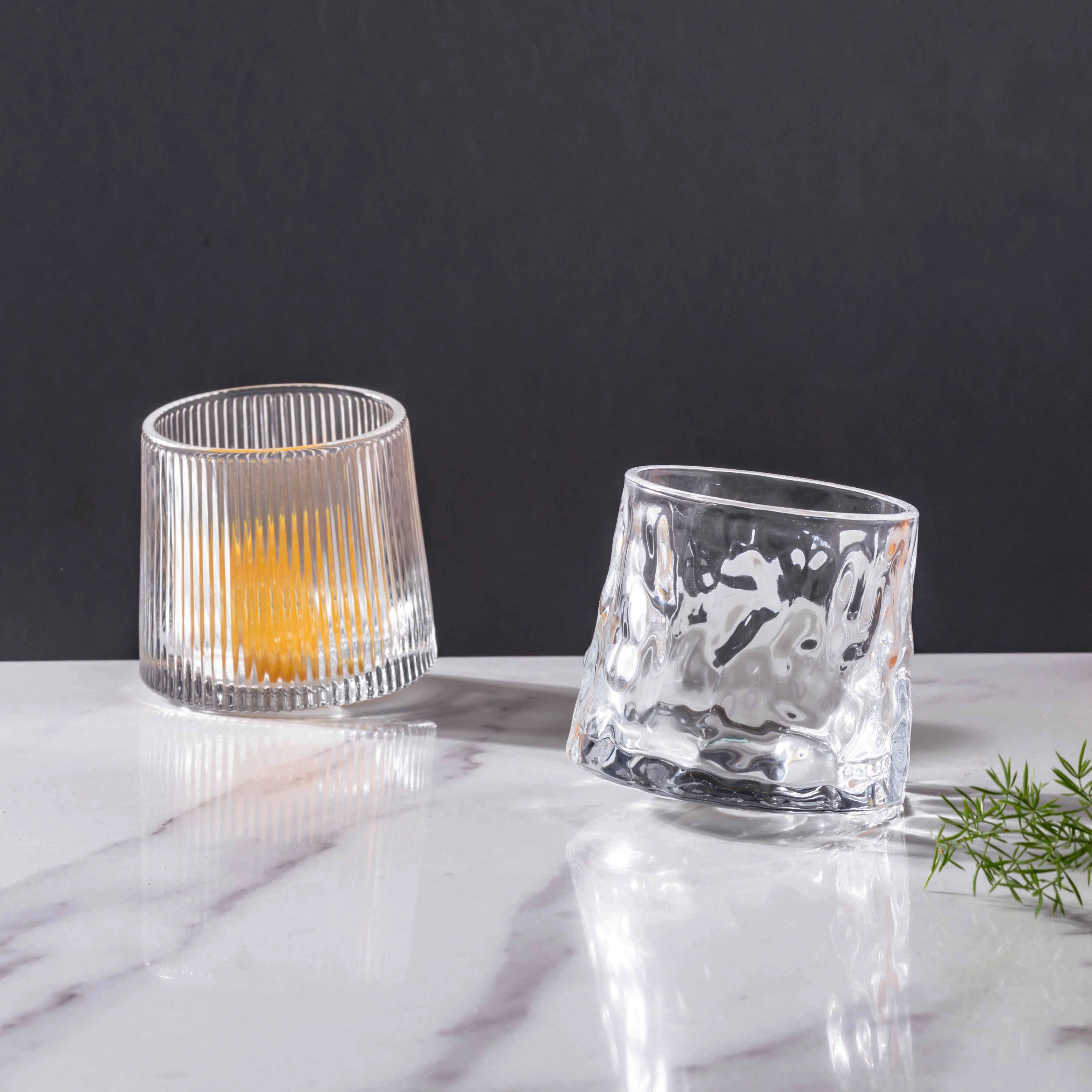 Rotating Glass Set of 2 - Image 3