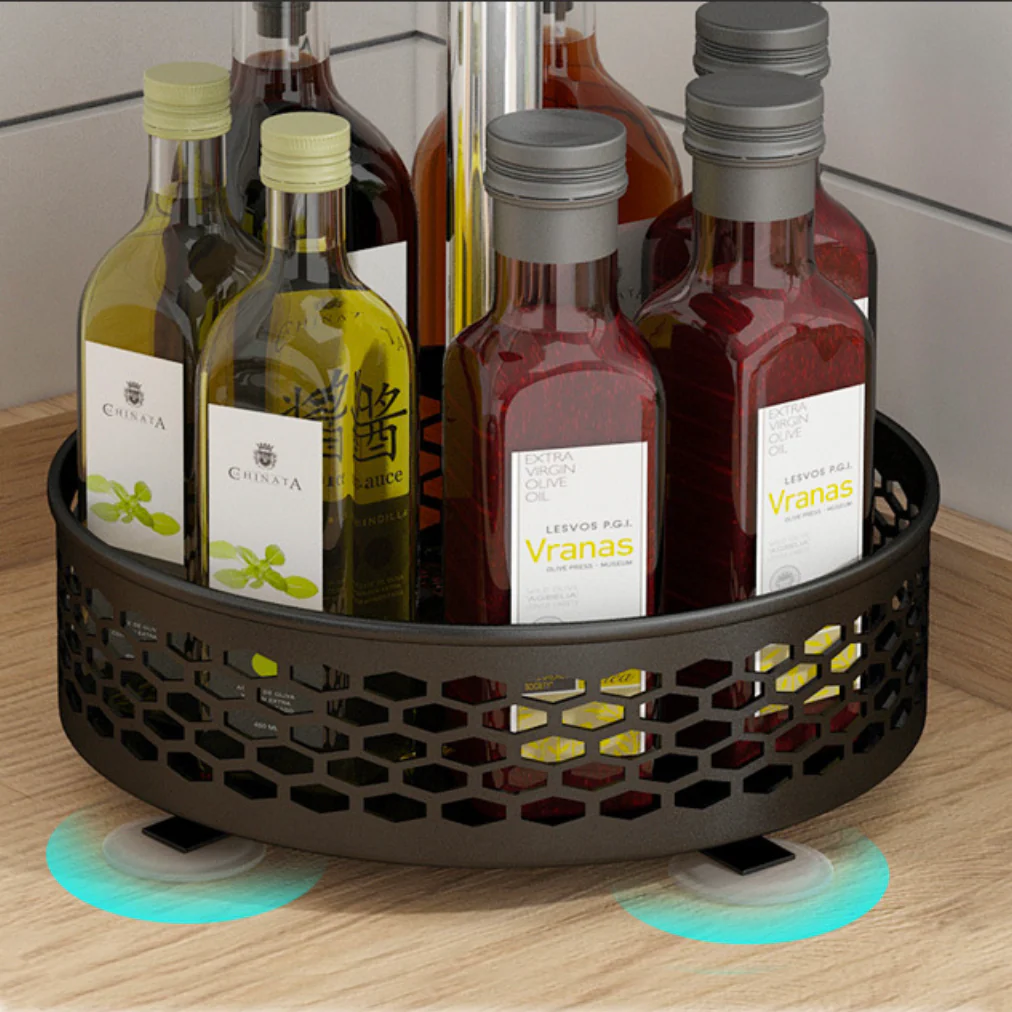 Rotating Metal Storage Rack Black - Image 17