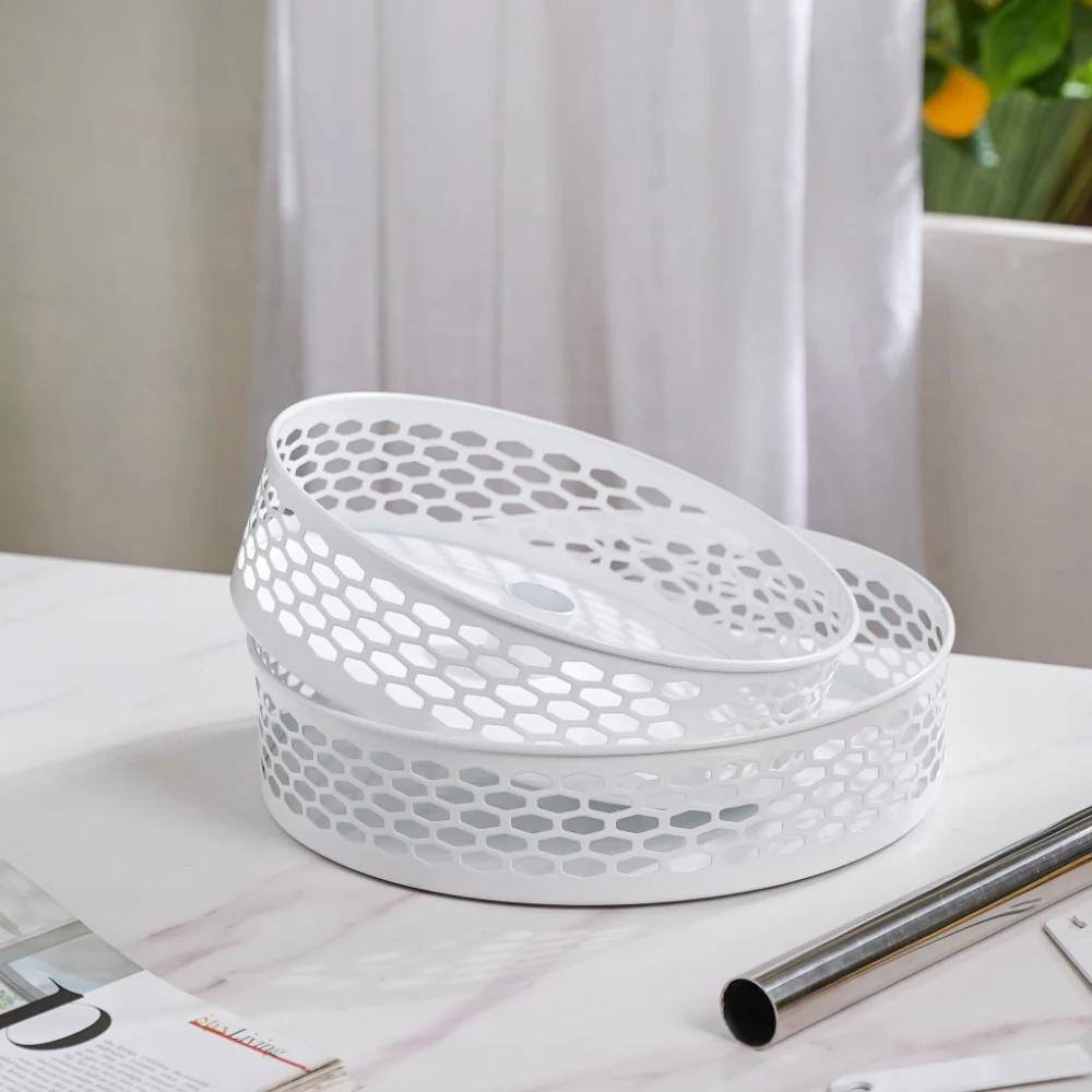 Rotating Metal Storage Rack White - Image 15