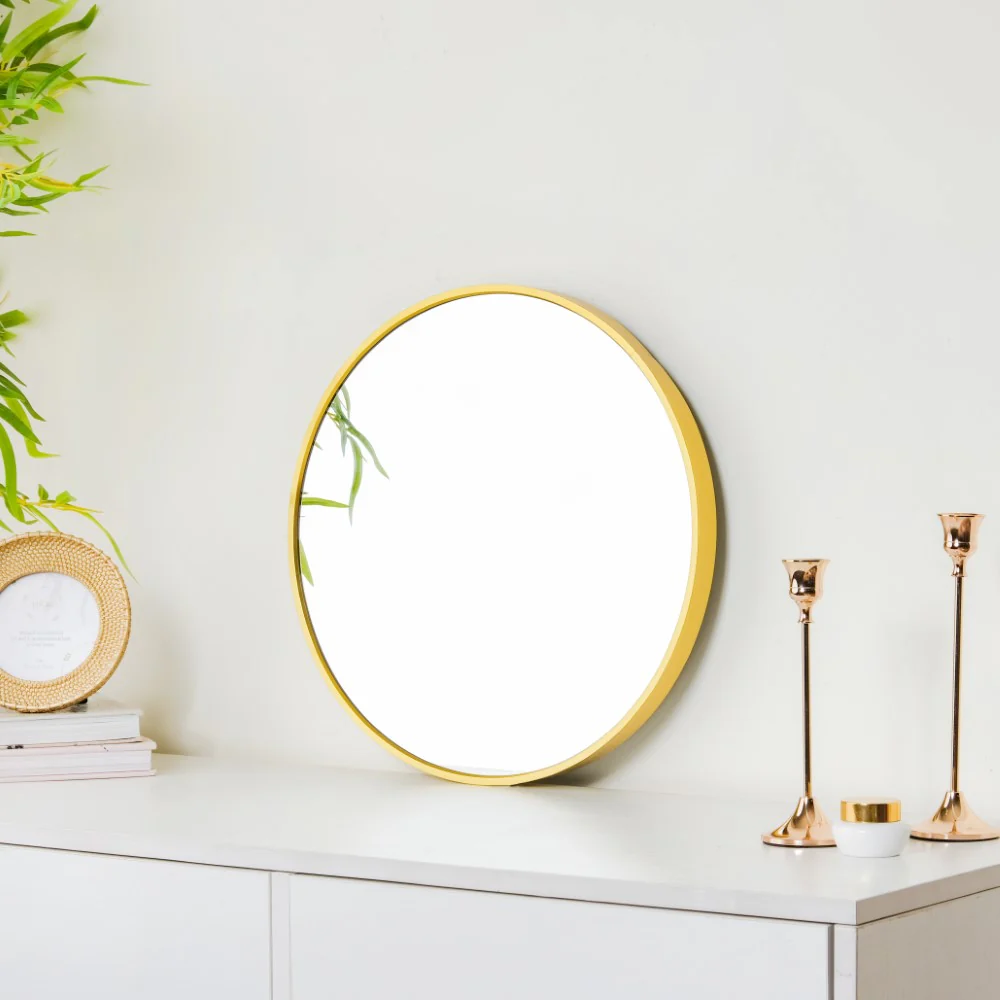 Round Wall Mirror Gold 15 Inch - Image 4