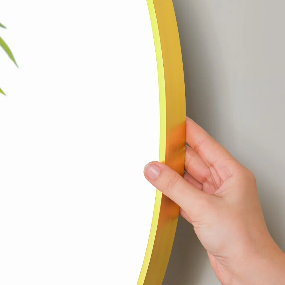 Round Wall Mirror Gold 15 Inch - Image 6