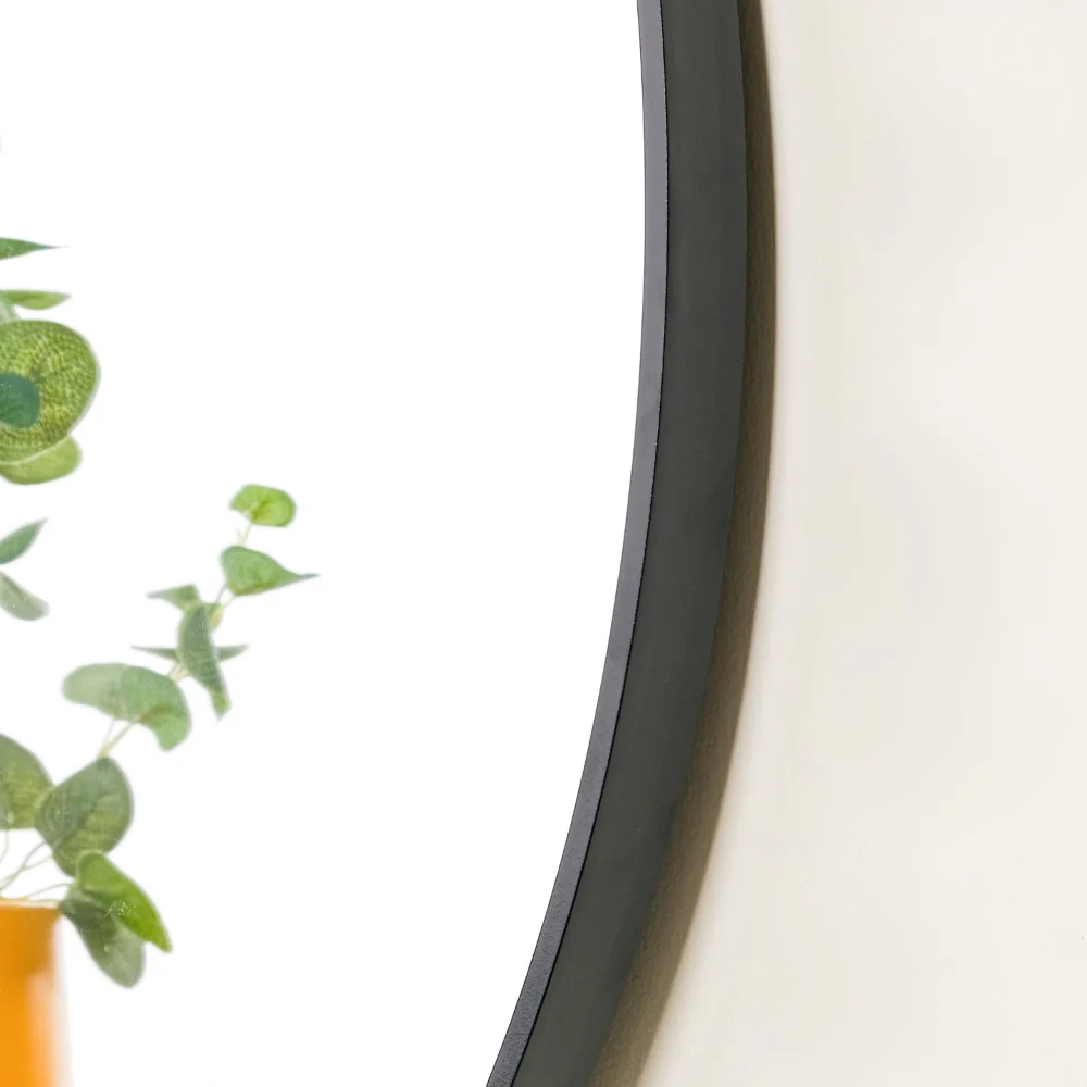 Round Mirror Black 31 Inch - Image 6