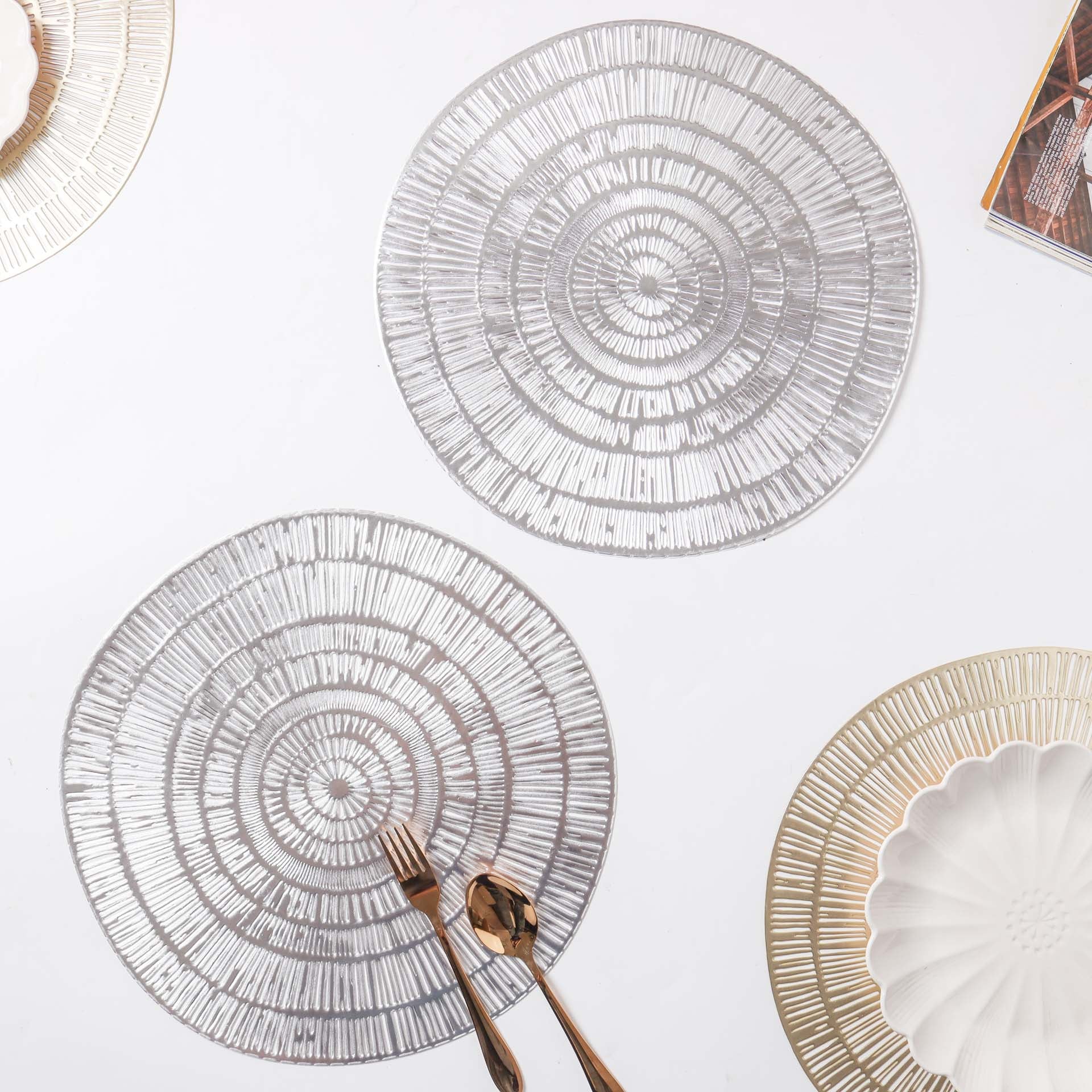 Round Vinyl Placemat Set of 2