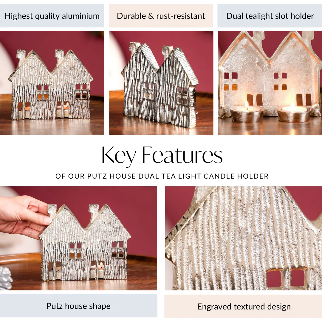 Row Houses Tea Light Candle Holder - Image 5