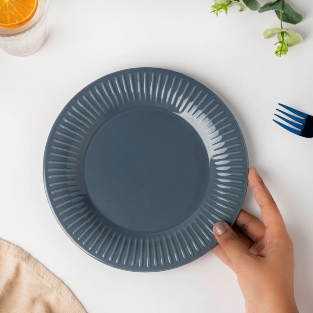 Royal Snack Plate Greyish Blue Small 8.5 Inch - Image 2