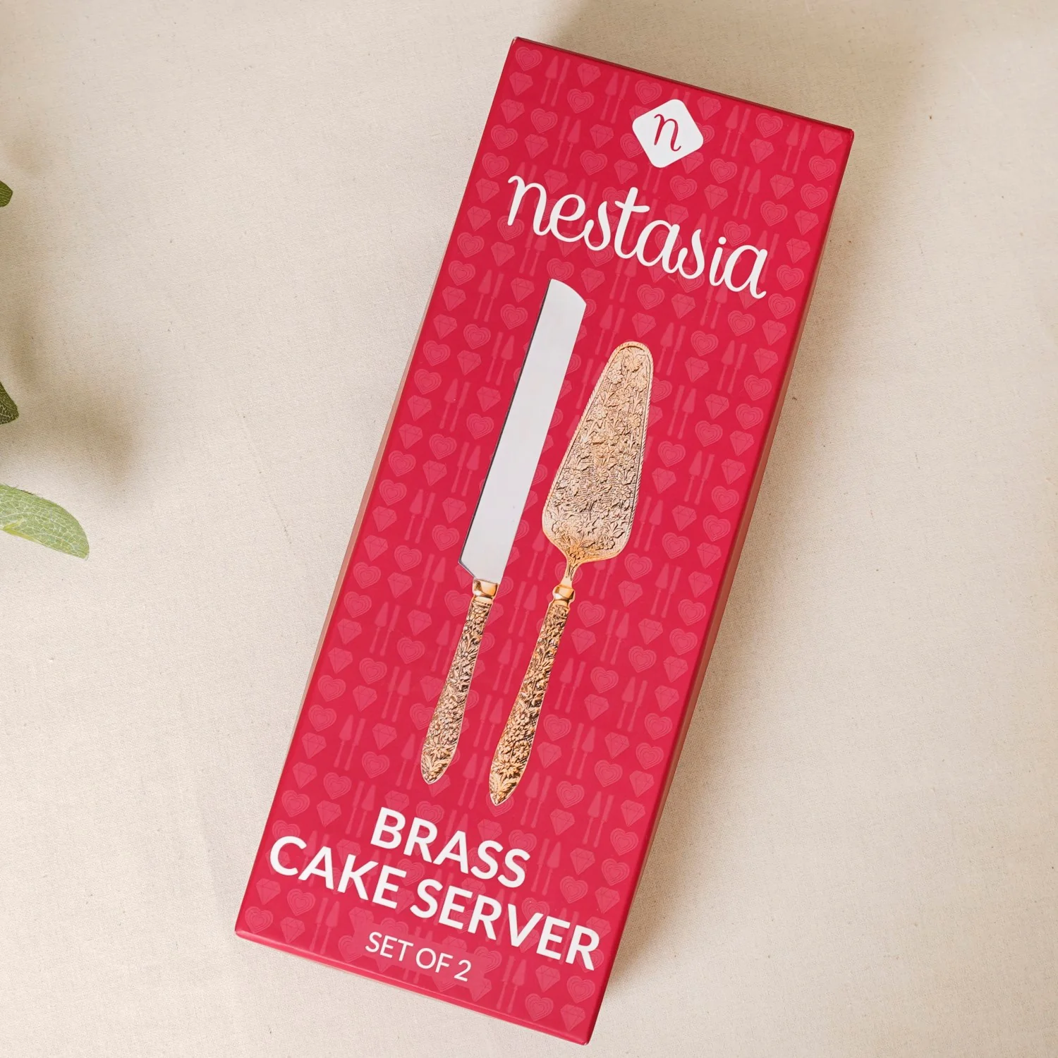 Royal Vintage Brass Cake Knife And Server Set Of 2 - Image 9