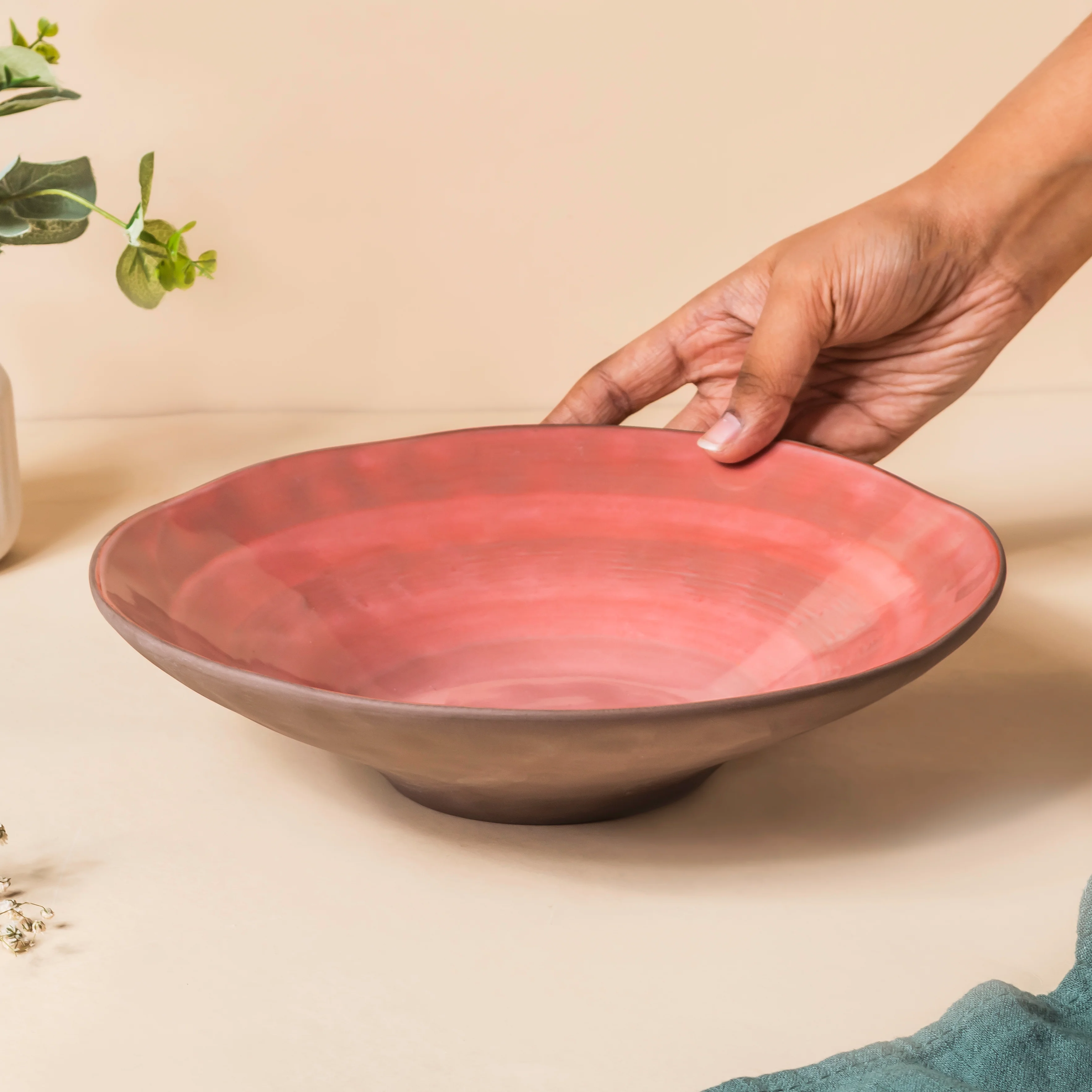 Rustic Large Serving Bowl 9.5 Inch 800 ml - Image 3