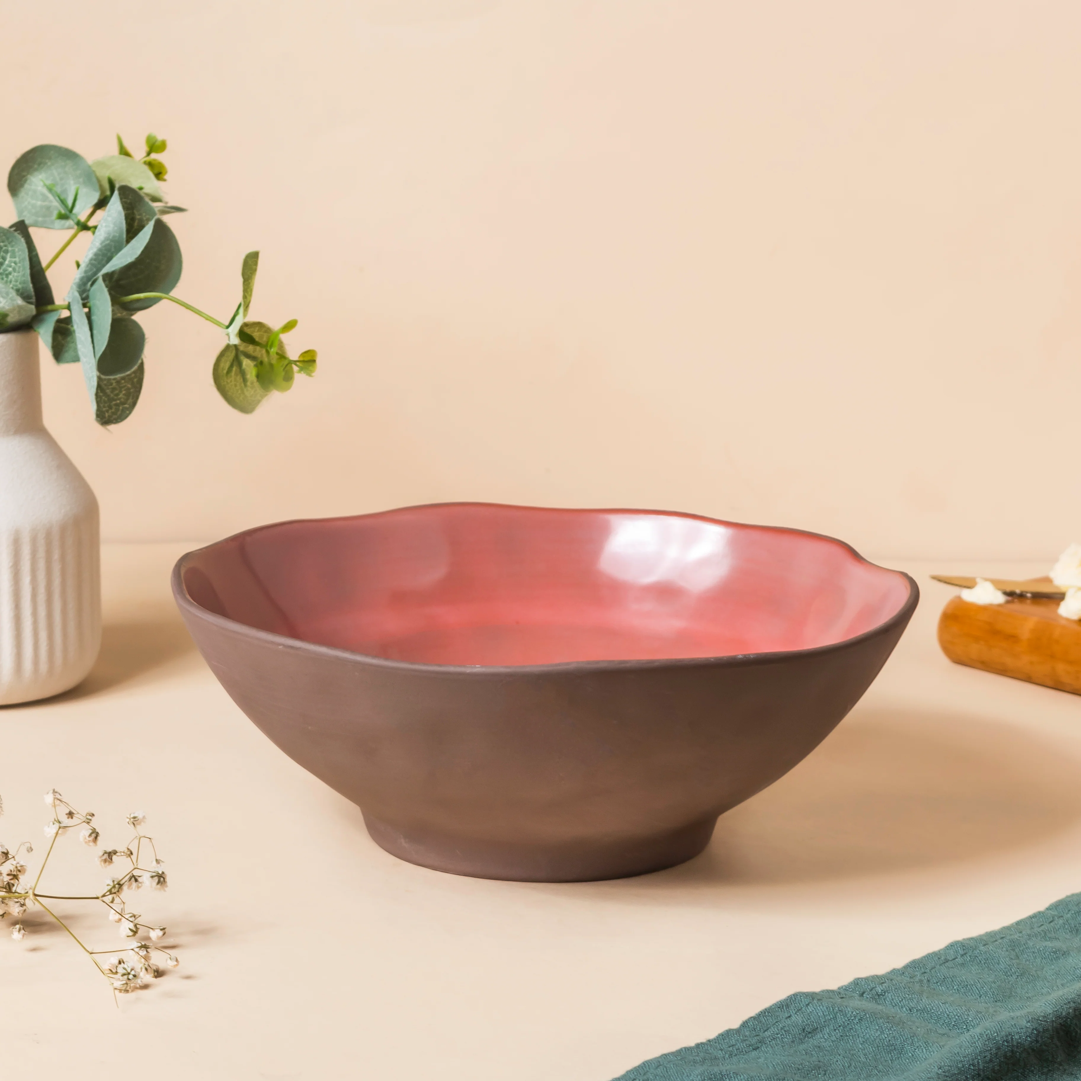 Rustic Small Serving Bowl 8 Inch 700 ml - Image 4