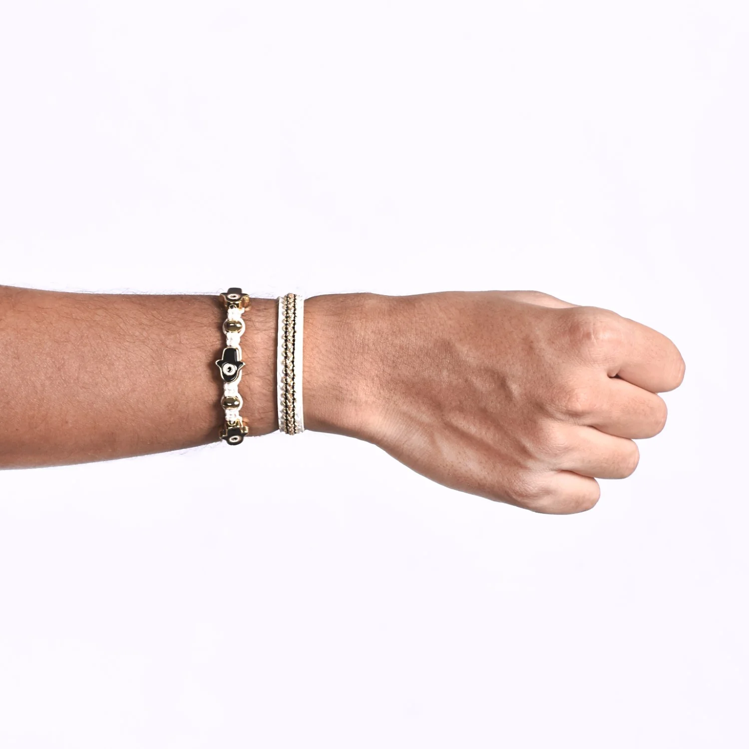 Sacred Hamsa Hand Bracelet Set Of 2 - Image 3