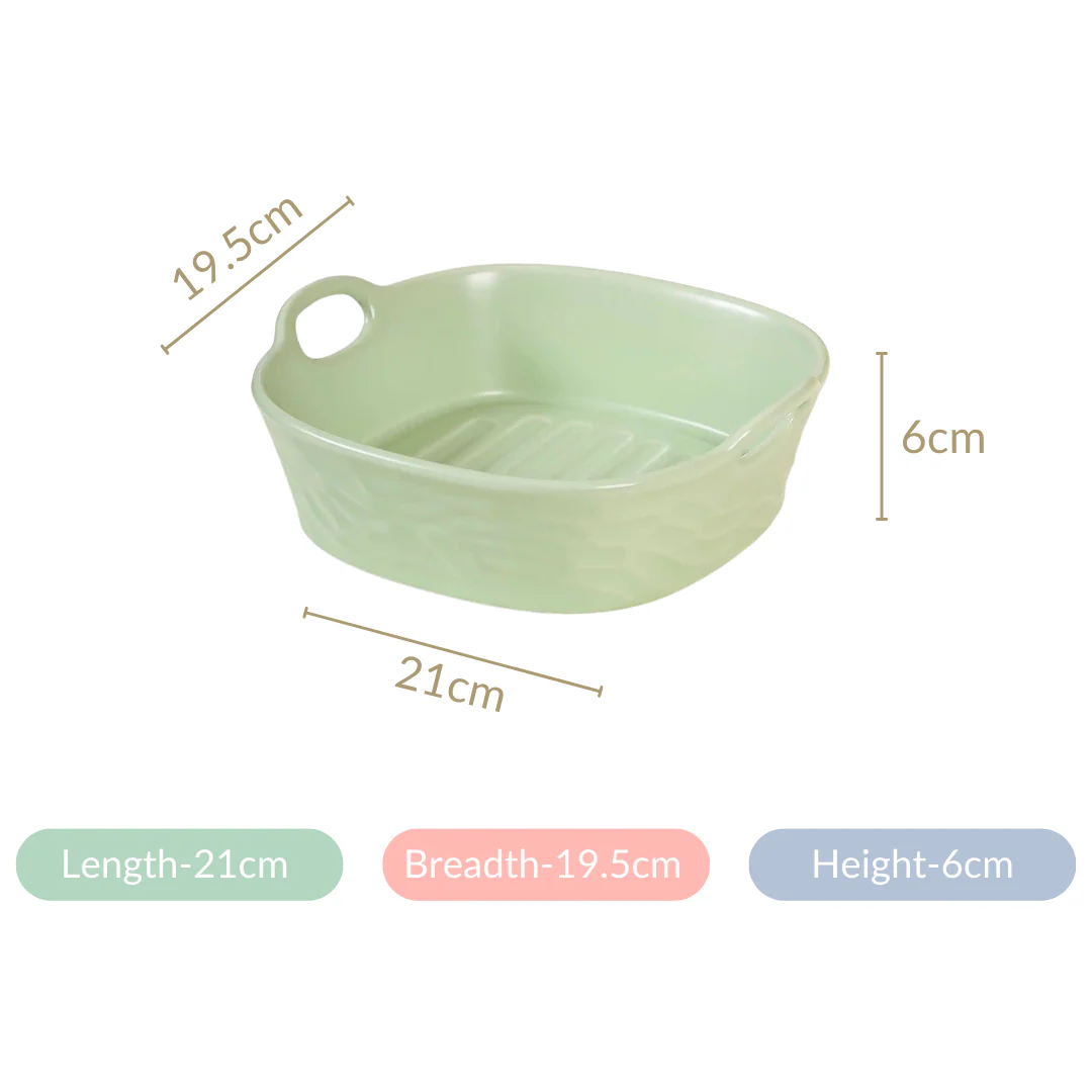 Sage Green Large Ceramic Serving Bowl 800 ml - Image 8