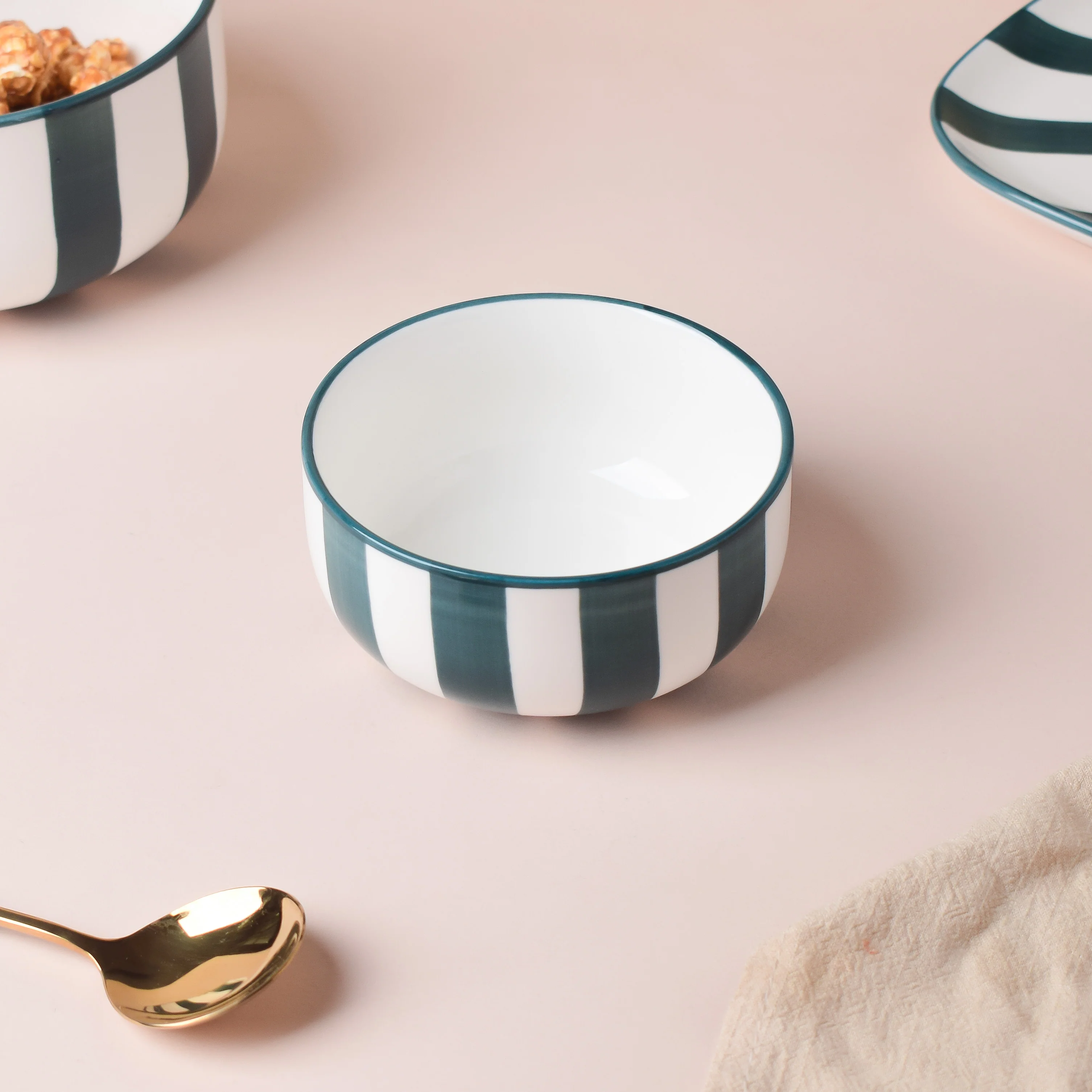 Sailor Striped Green Soup Bowl - Image 3